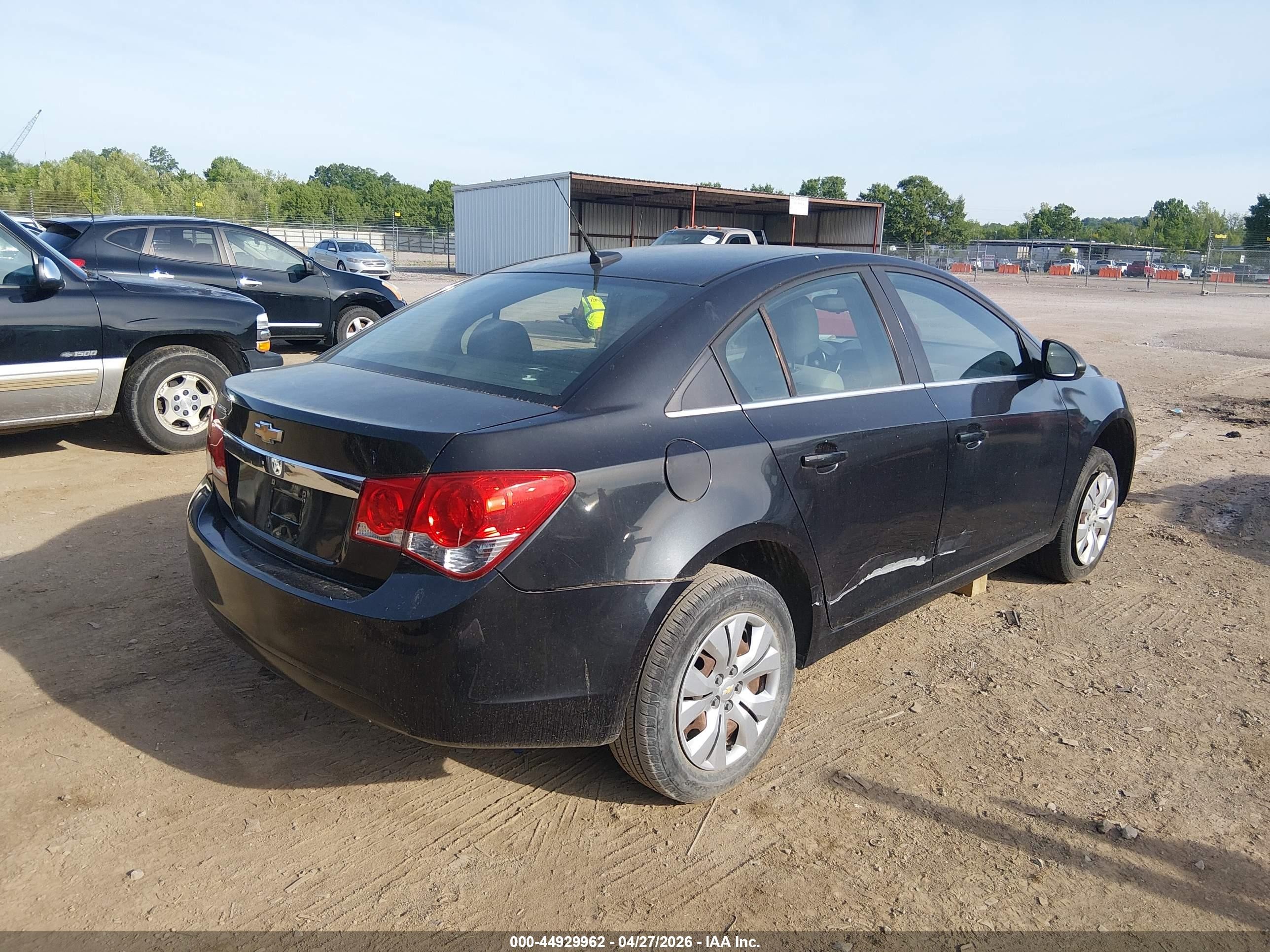 2012 Chevrolet Cruze Ls Black vin: 1G1PD5SH9C7136666