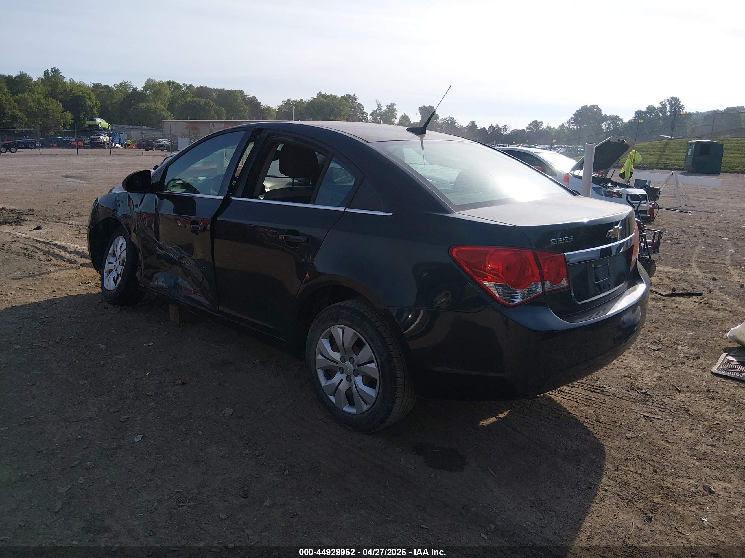 2012 Chevrolet Cruze Ls Black vin: 1G1PD5SH9C7136666