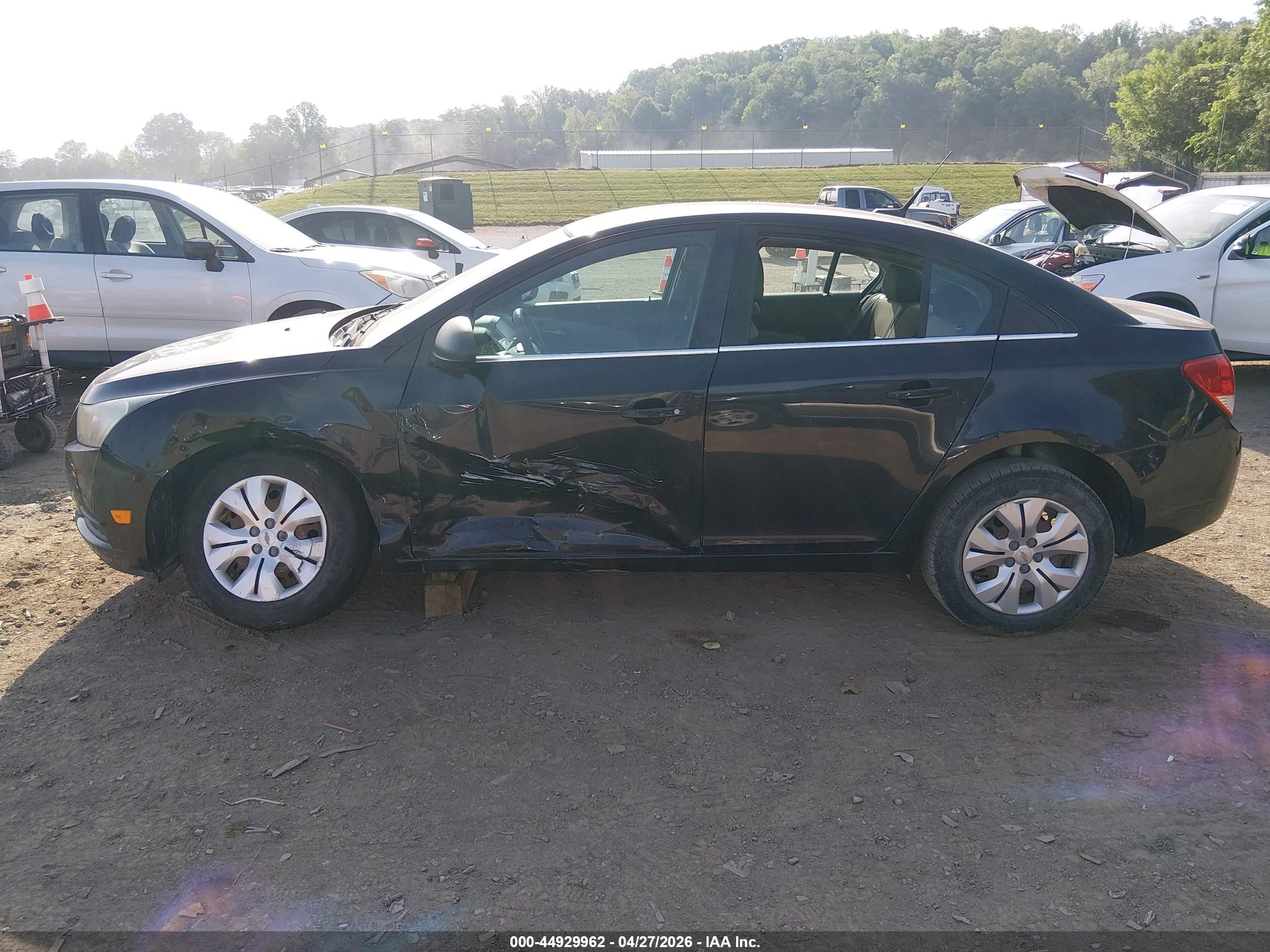 2012 Chevrolet Cruze Ls Black vin: 1G1PD5SH9C7136666