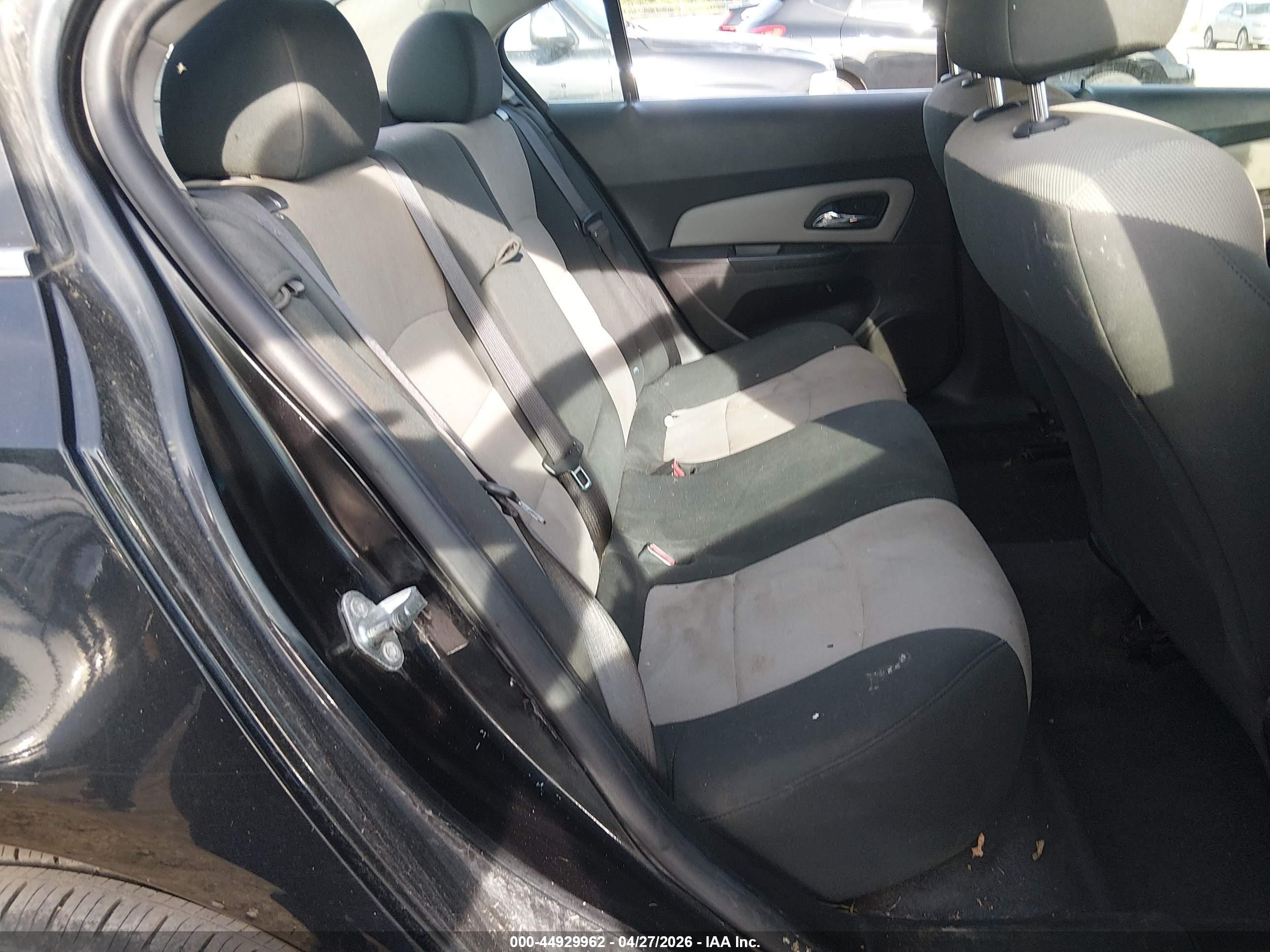 2012 Chevrolet Cruze Ls Black vin: 1G1PD5SH9C7136666