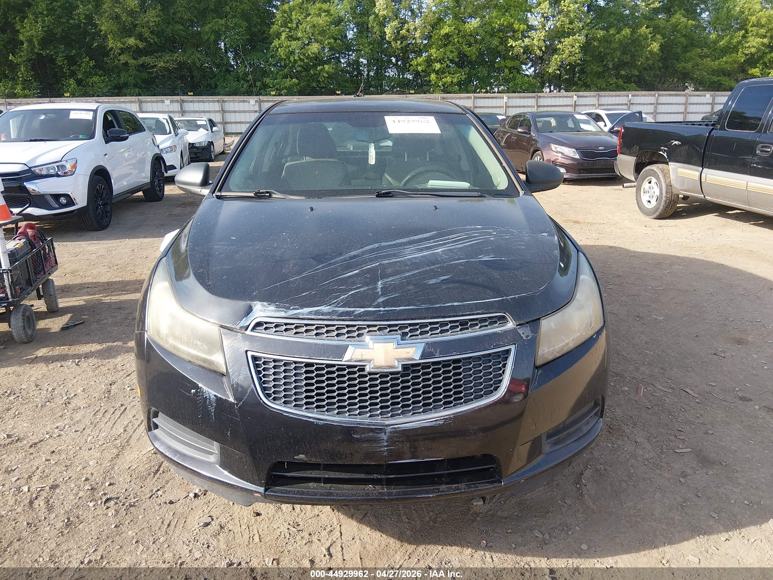 2012 Chevrolet Cruze Ls Black vin: 1G1PD5SH9C7136666