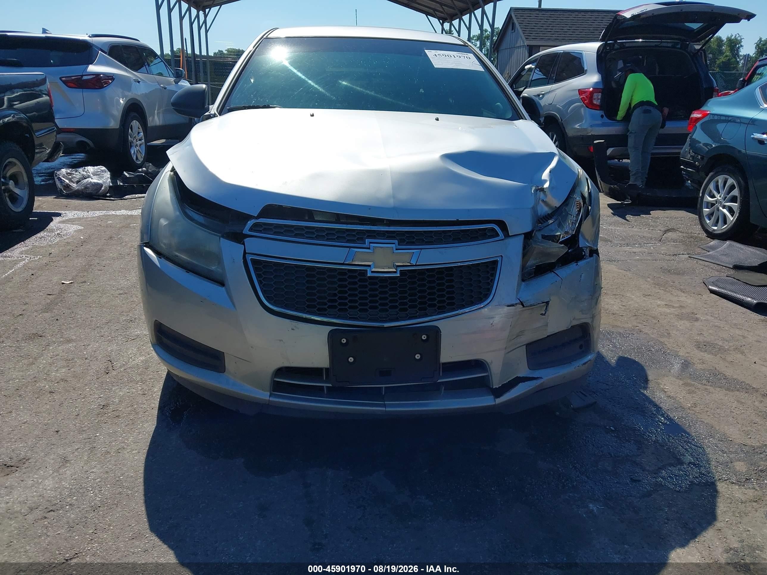 2011 Chevrolet Cruze Ls Silver vin: 1G1PD5SHXB7161428