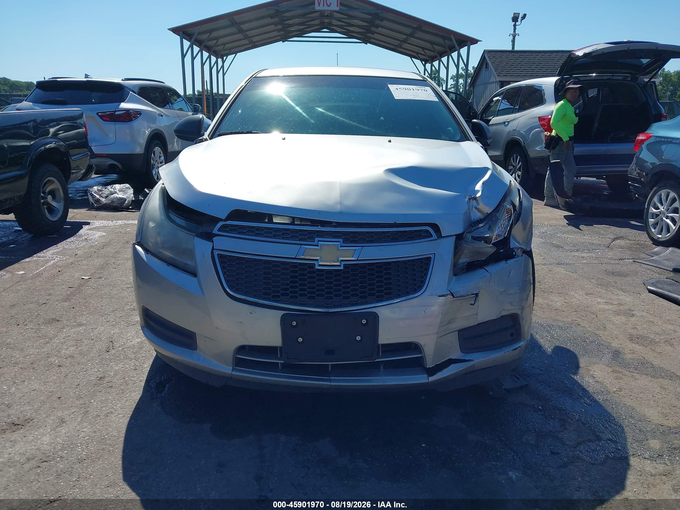 2011 Chevrolet Cruze Ls Silver vin: 1G1PD5SHXB7161428