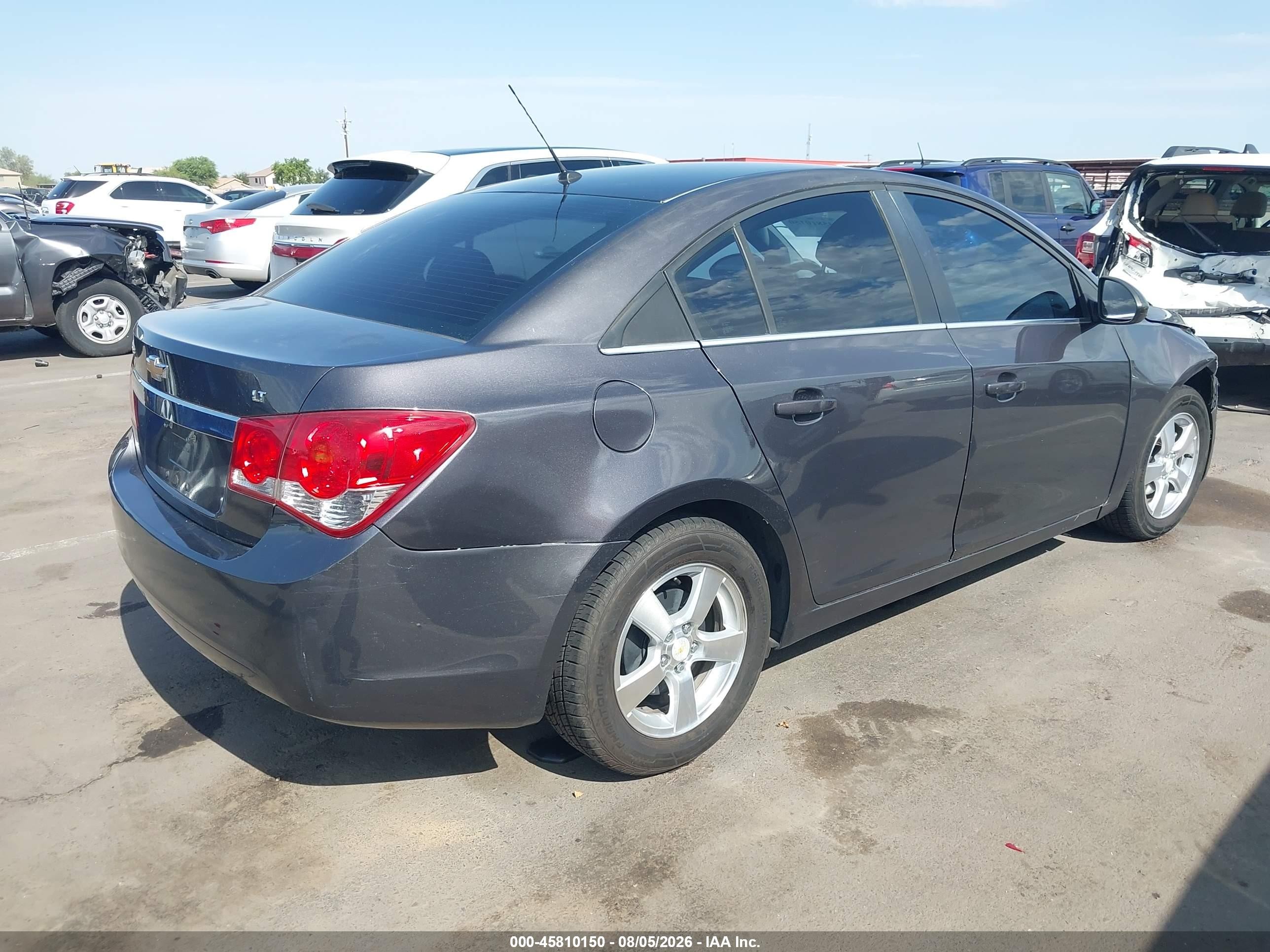 2011 Chevrolet Cruze Lt Gray vin: 1G1PE5S90B7204390