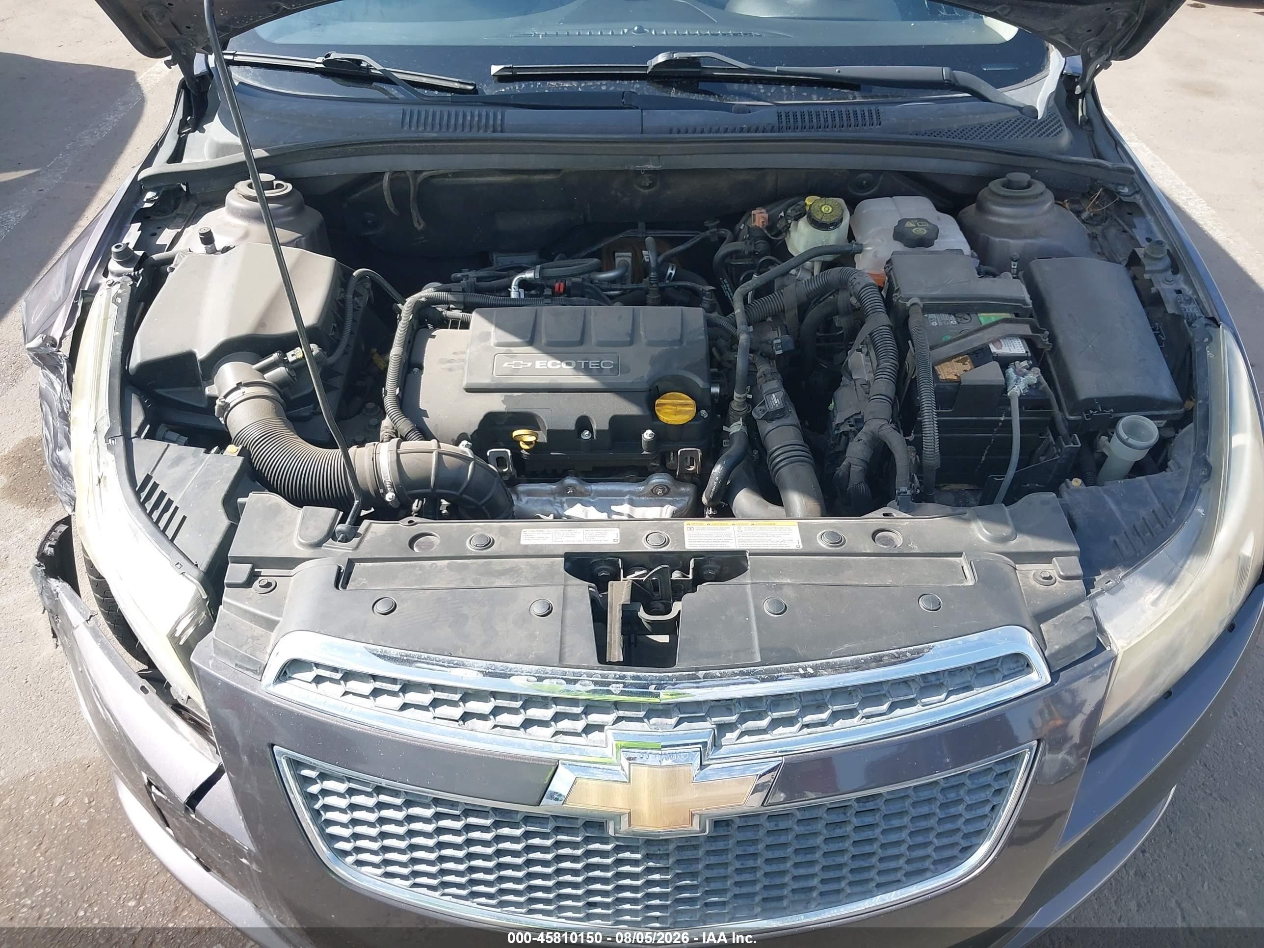2011 Chevrolet Cruze Lt Gray vin: 1G1PE5S90B7204390