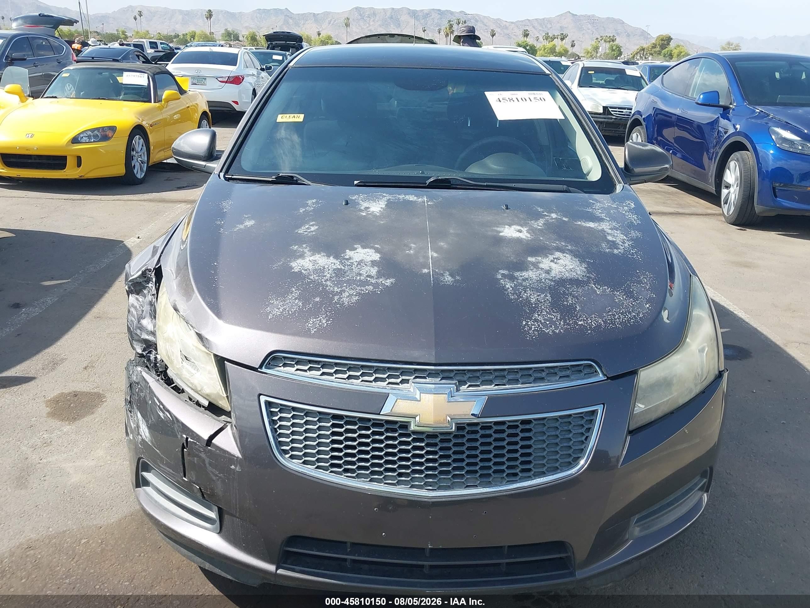 2011 Chevrolet Cruze Lt Gray vin: 1G1PE5S90B7204390