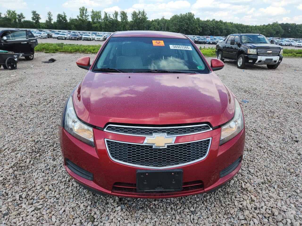 2011 Chevrolet Cruze Lt Красный vin: 1G1PE5S90B7259907