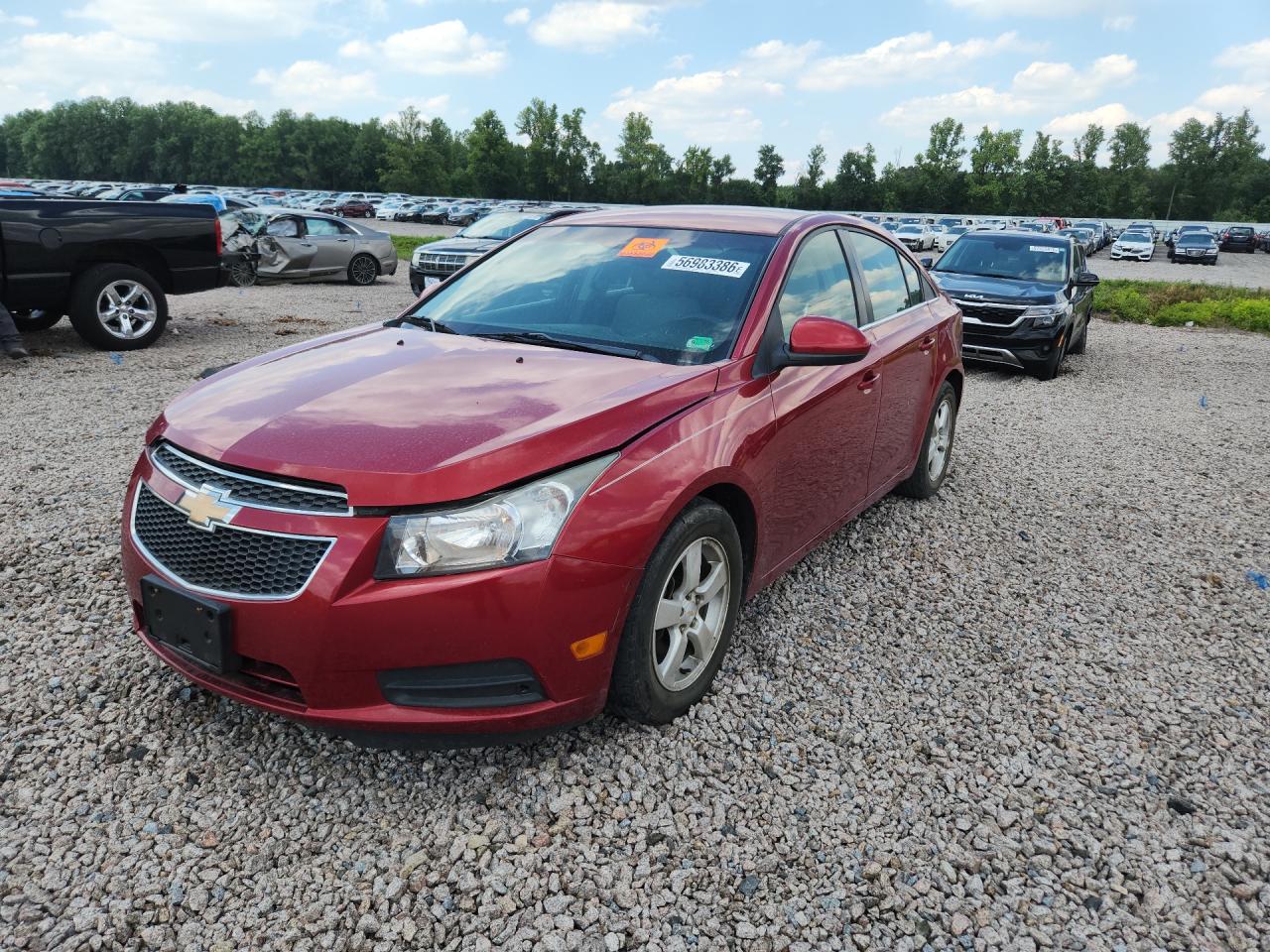 2011 Chevrolet Cruze Lt Красный vin: 1G1PE5S90B7259907