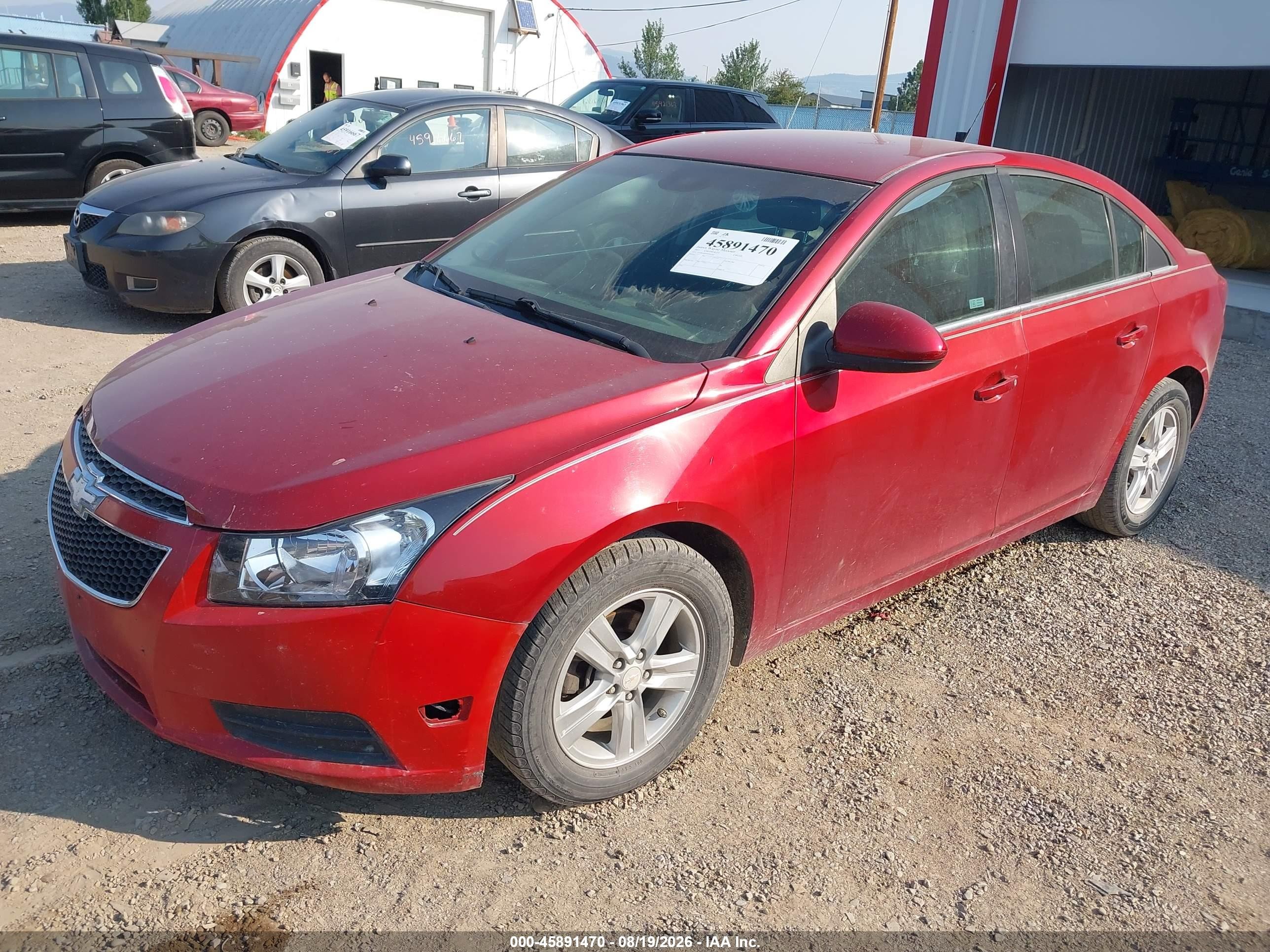 2011 Chevrolet Cruze Lt Красный vin: 1G1PE5S95B7247302