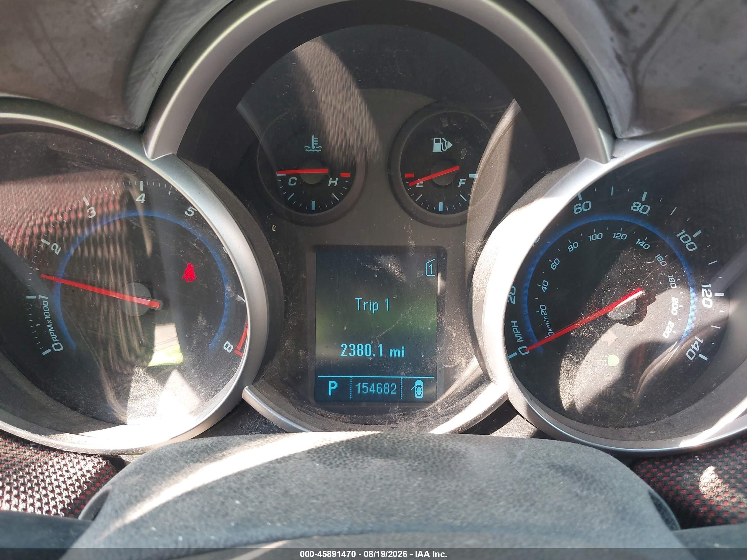 2011 Chevrolet Cruze Lt Красный vin: 1G1PE5S95B7247302
