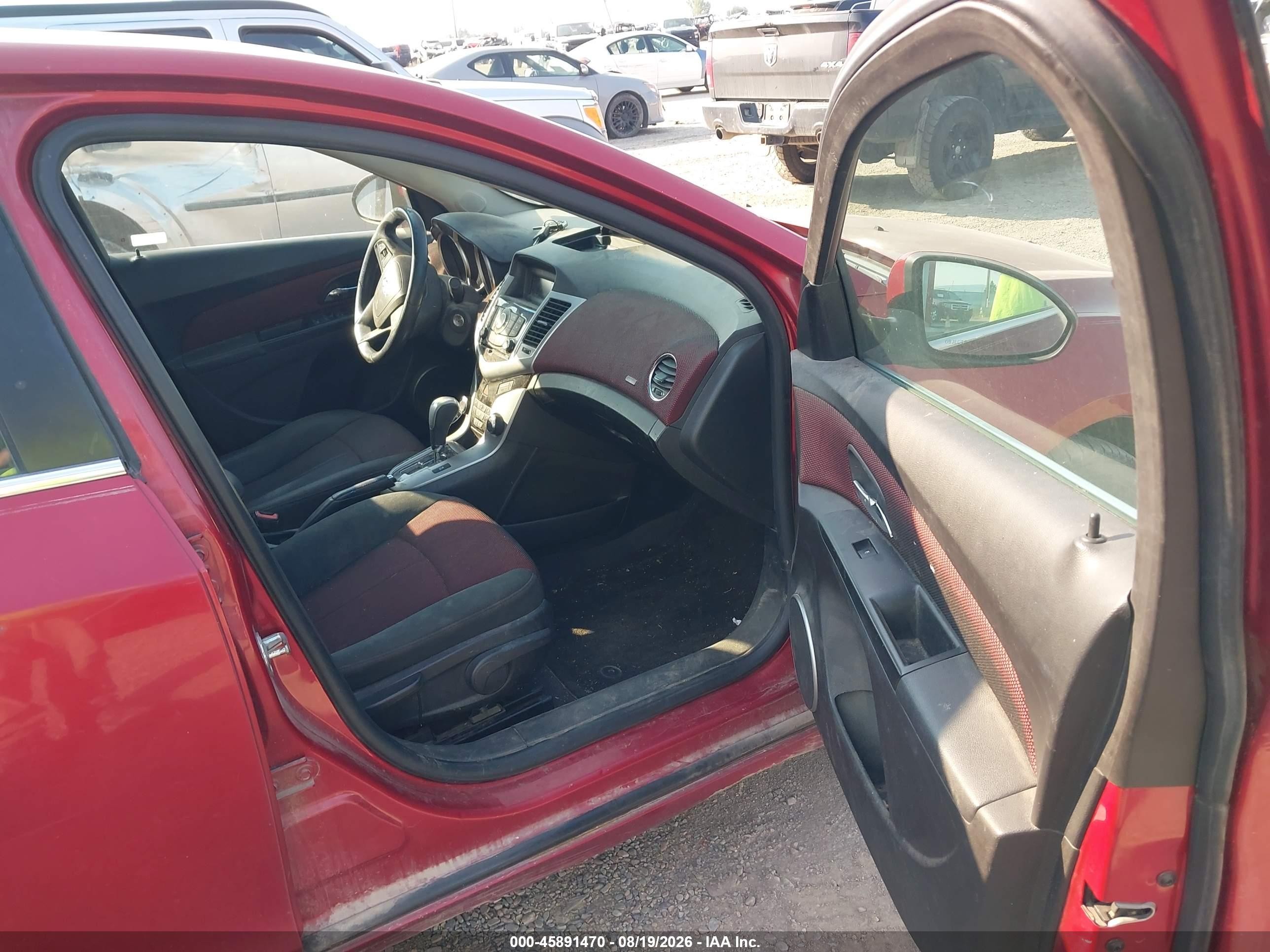 2011 Chevrolet Cruze Lt Красный vin: 1G1PE5S95B7247302