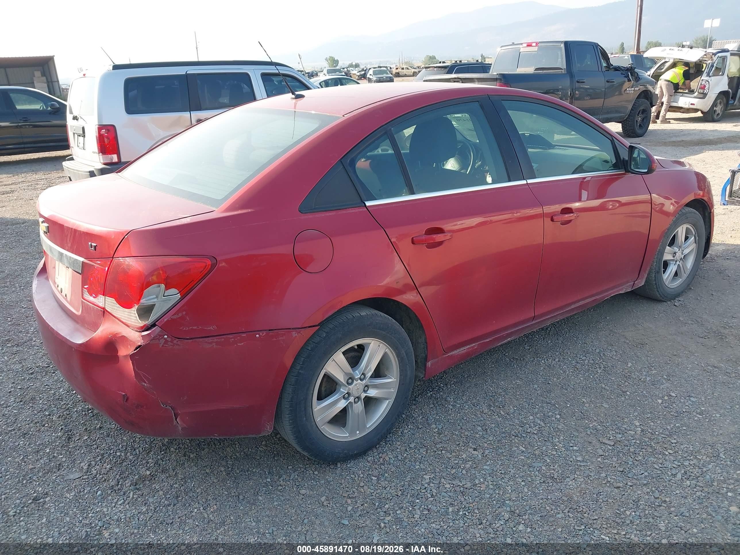 2011 Chevrolet Cruze Lt Красный vin: 1G1PE5S95B7247302