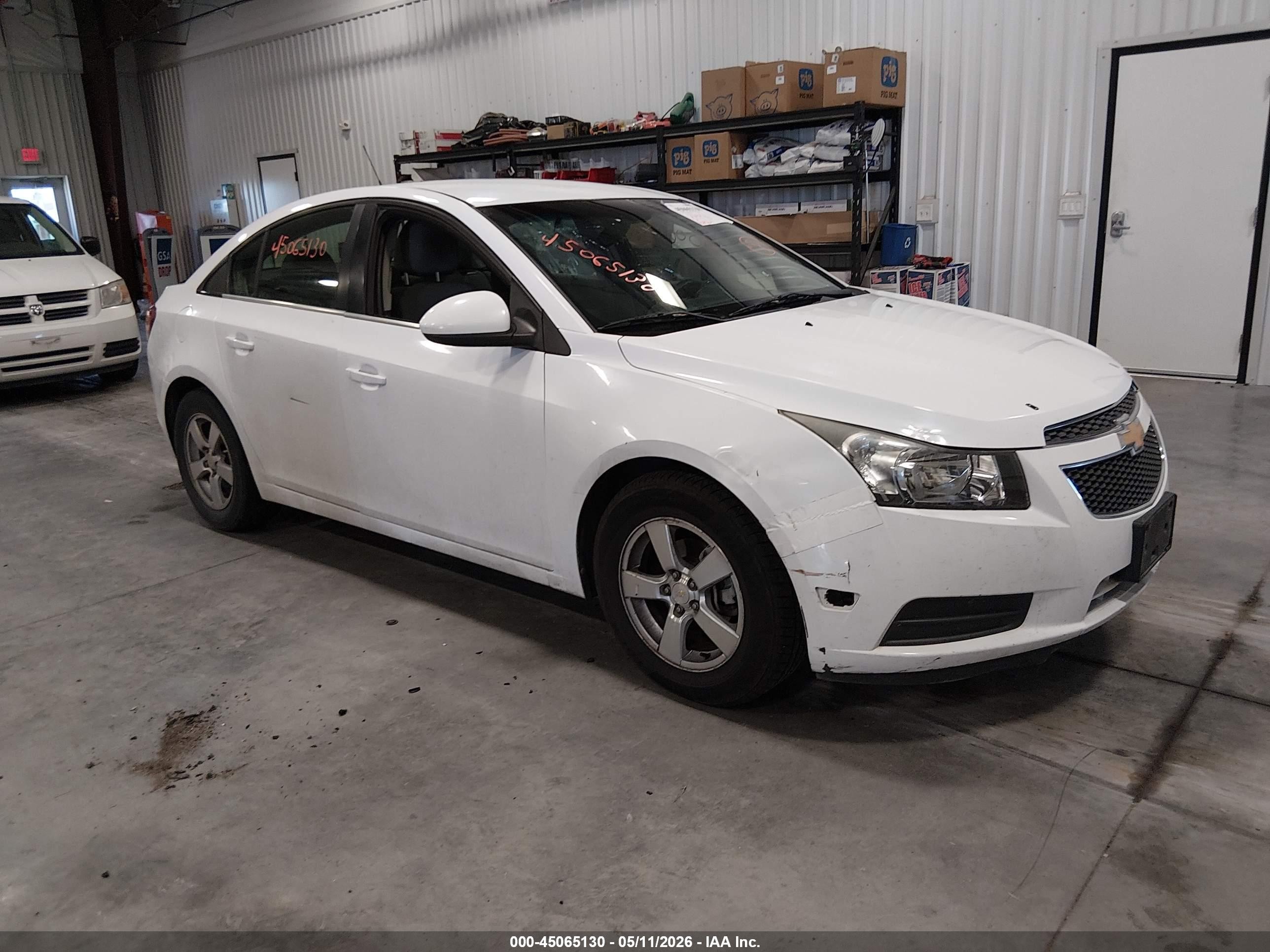 2011 Chevrolet Cruze Lt White vin: 1G1PE5S95B7250944