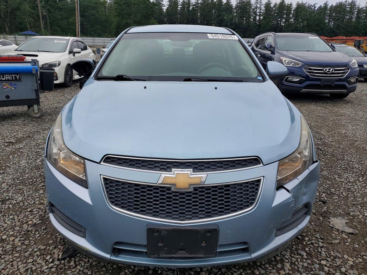 2011 Chevrolet Cruze Lt Teal vin: 1G1PE5S95B7259529