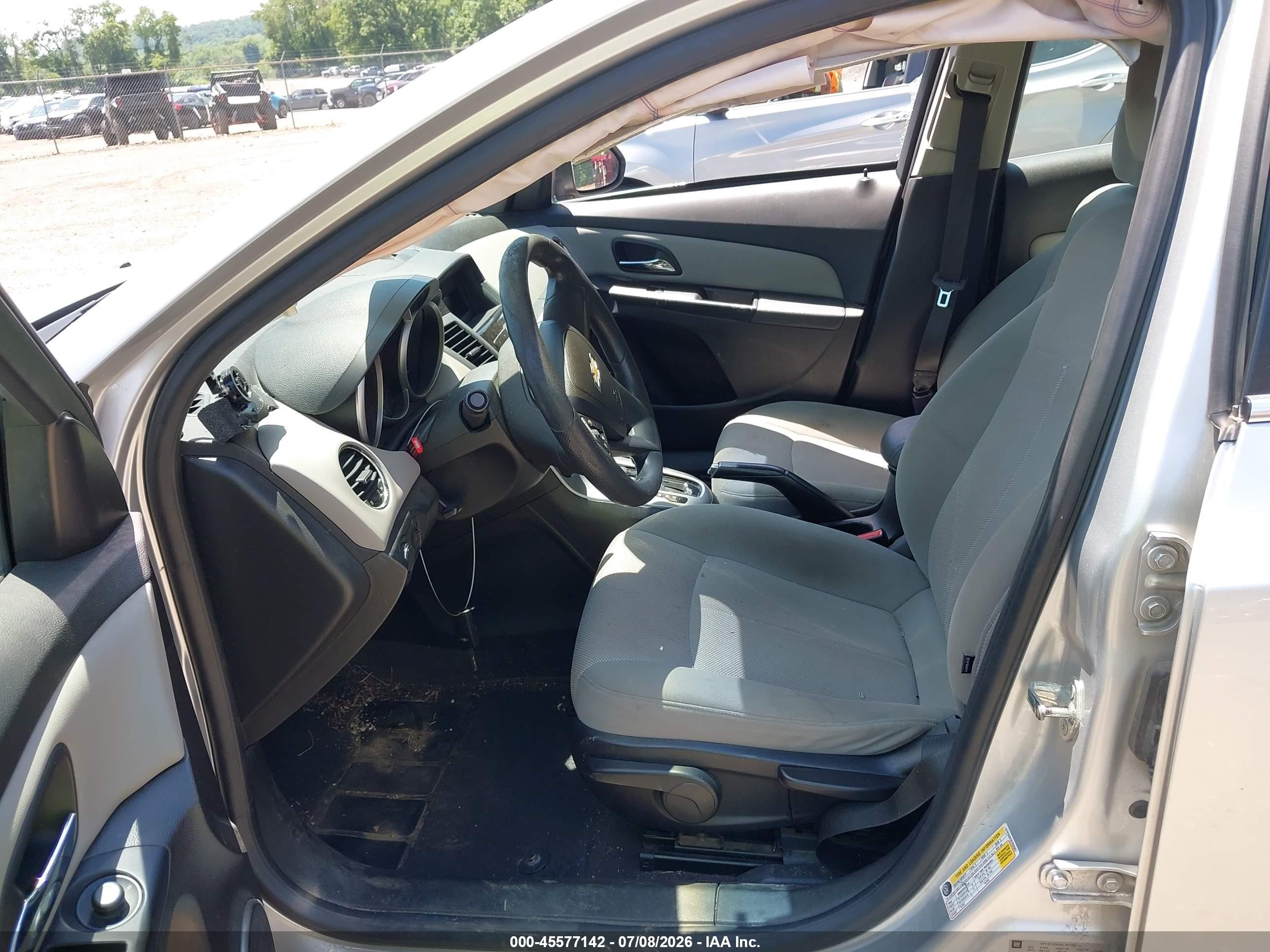 2011 Chevrolet Cruze Lt Silver vin: 1G1PE5S97B7252503