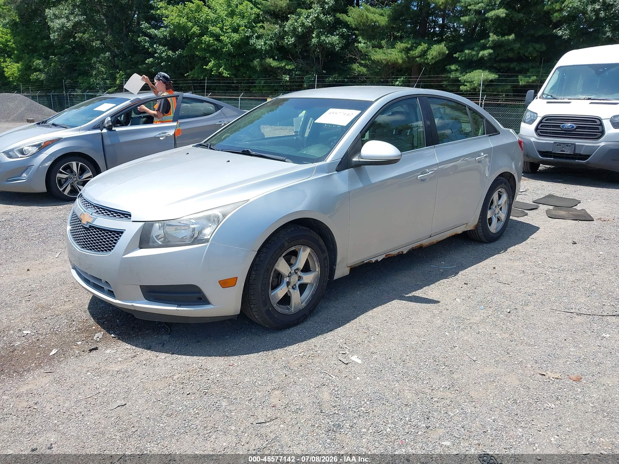 2011 Chevrolet Cruze Lt Silver vin: 1G1PE5S97B7252503