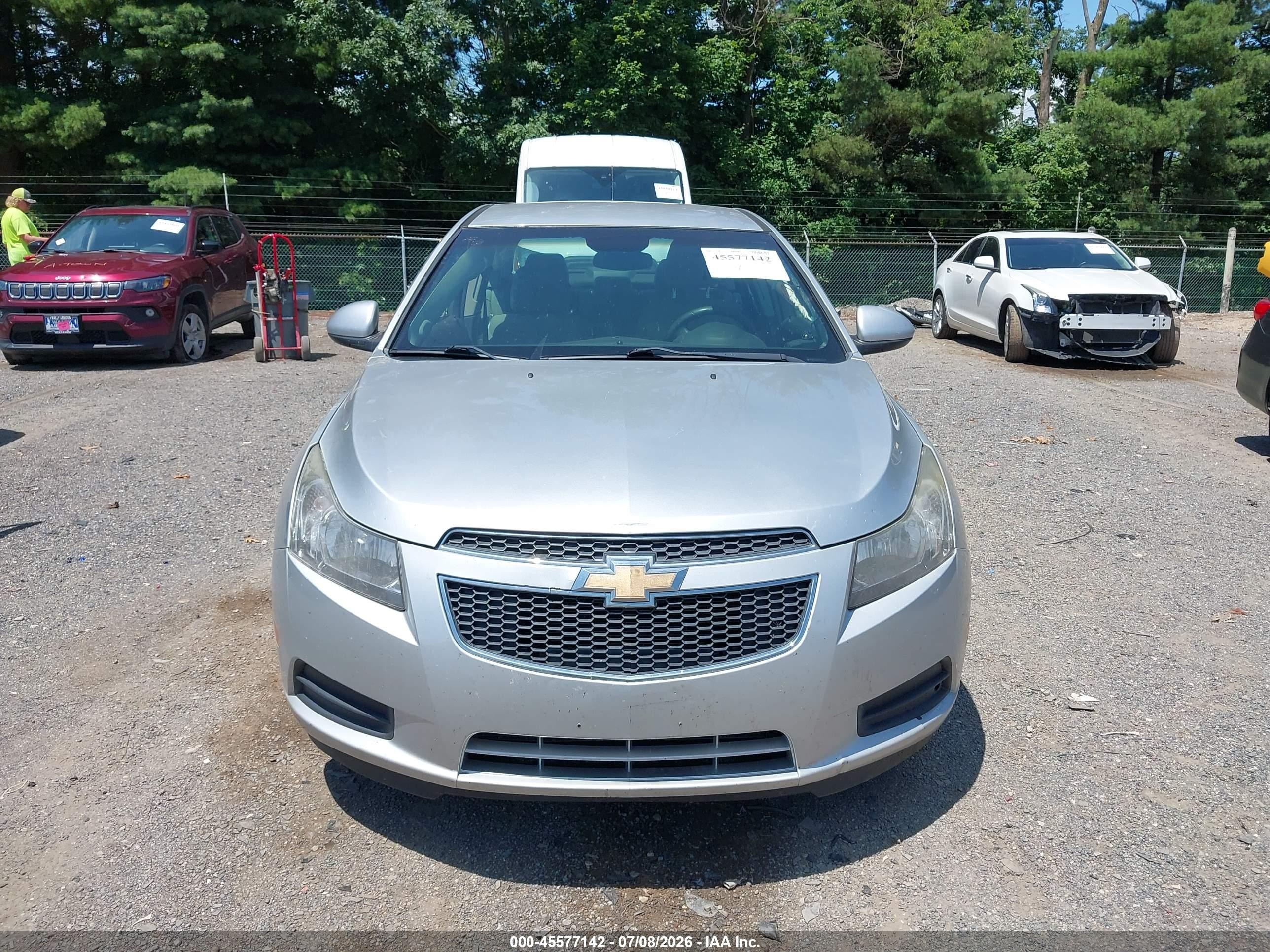 2011 Chevrolet Cruze Lt Silver vin: 1G1PE5S97B7252503