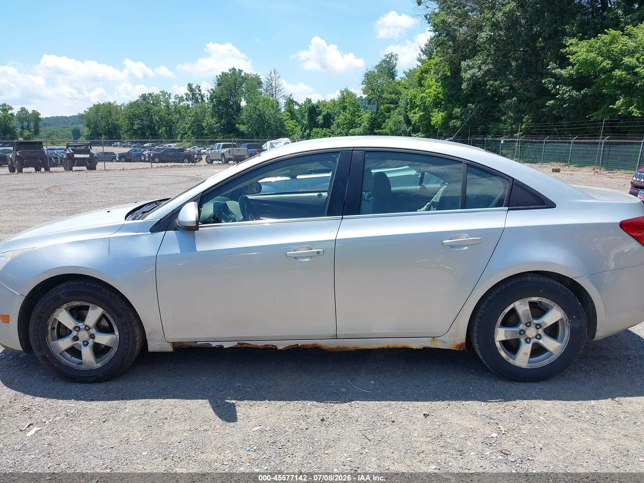 2011 Chevrolet Cruze Lt Silver vin: 1G1PE5S97B7252503