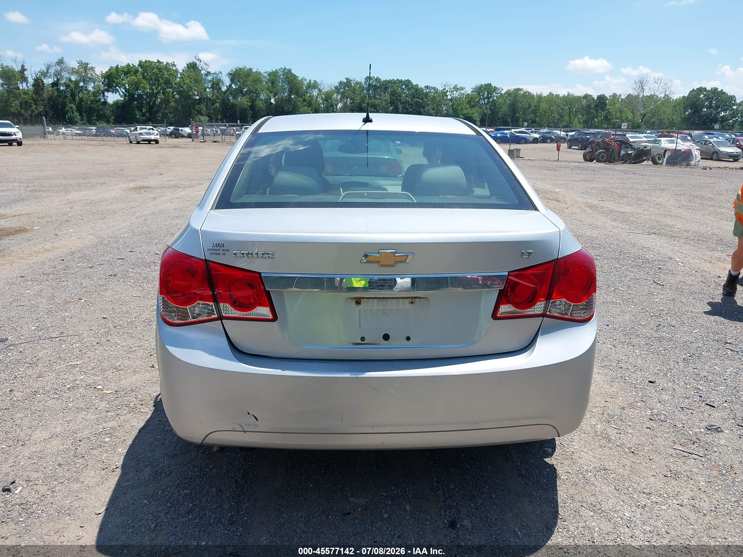 2011 Chevrolet Cruze Lt Silver vin: 1G1PE5S97B7252503