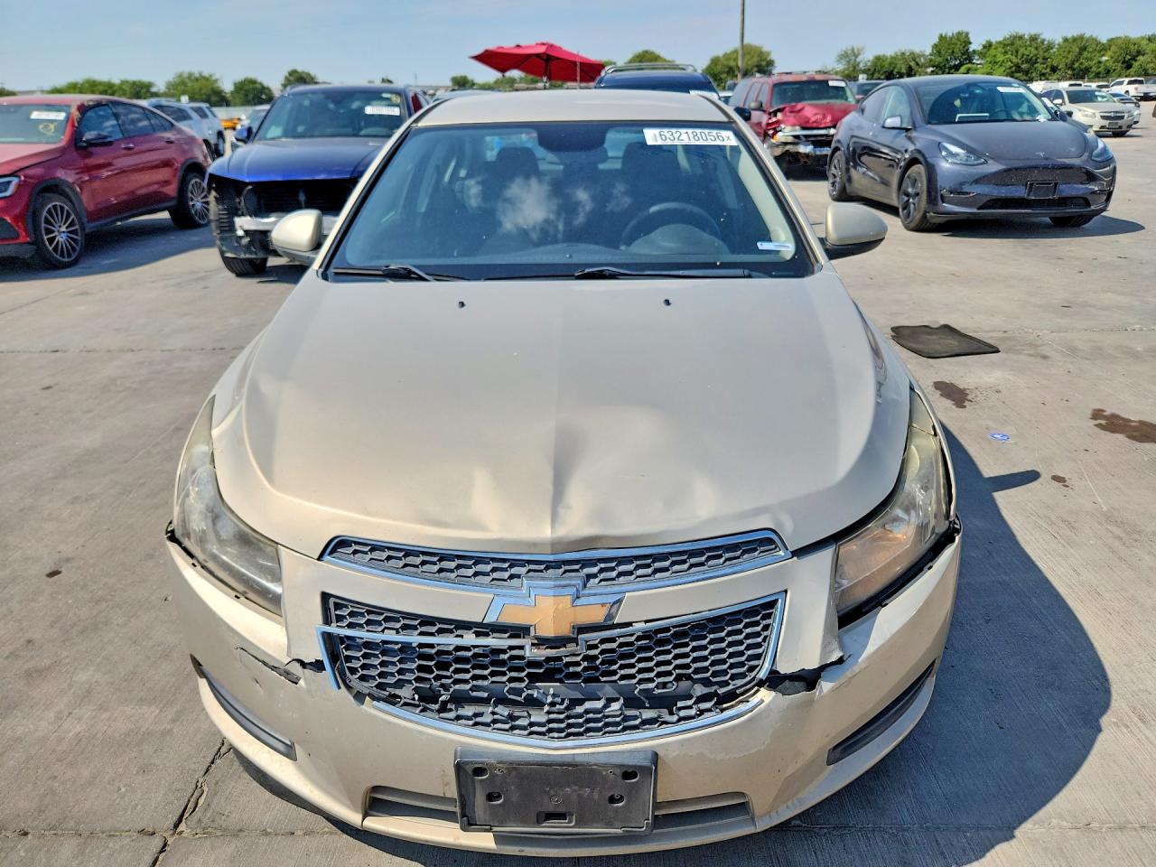 2011 Chevrolet Cruze Lt Beige vin: 1G1PE5S99B7257198