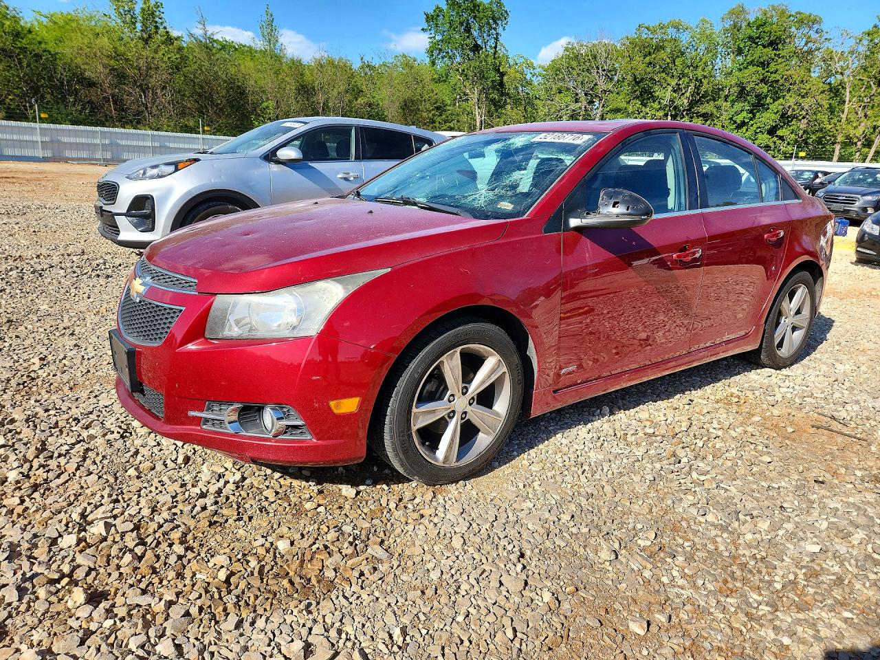2013 Chevrolet Cruze Lt Red vin: 1G1PE5SB0D7109334
