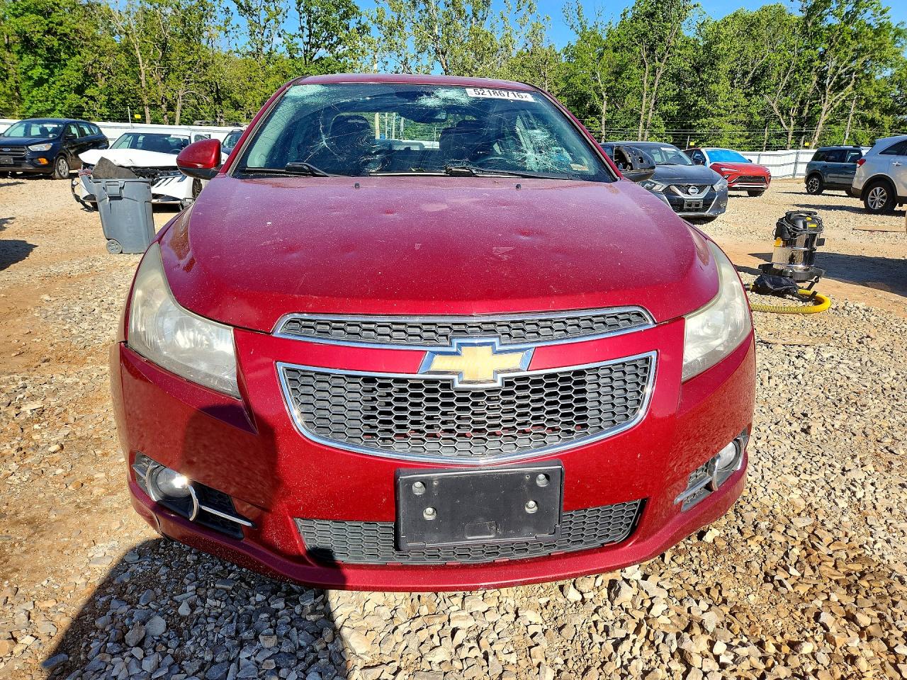 2013 Chevrolet Cruze Lt Red vin: 1G1PE5SB0D7109334