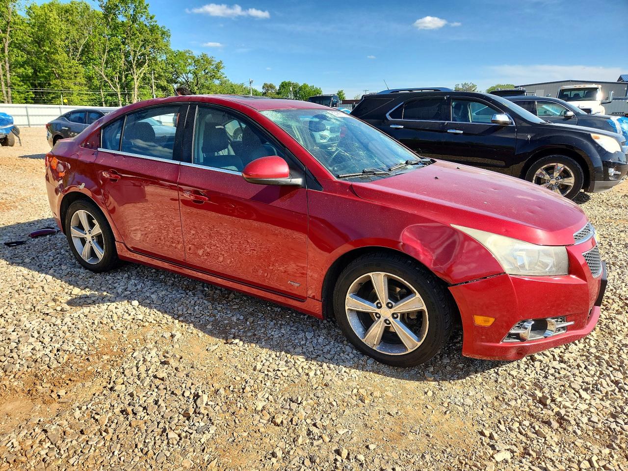 2013 Chevrolet Cruze Lt Red vin: 1G1PE5SB0D7109334