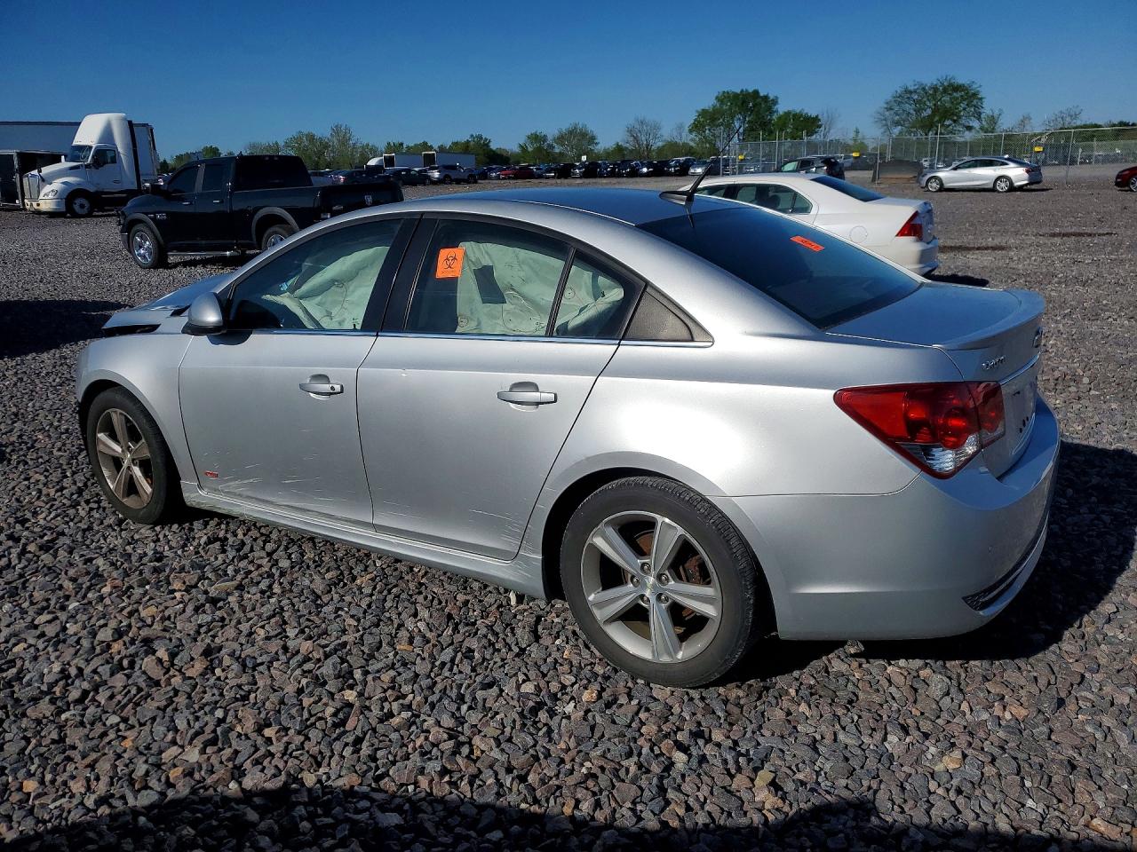 2013 Chevrolet Cruze Lt Silver vin: 1G1PE5SB0D7127848