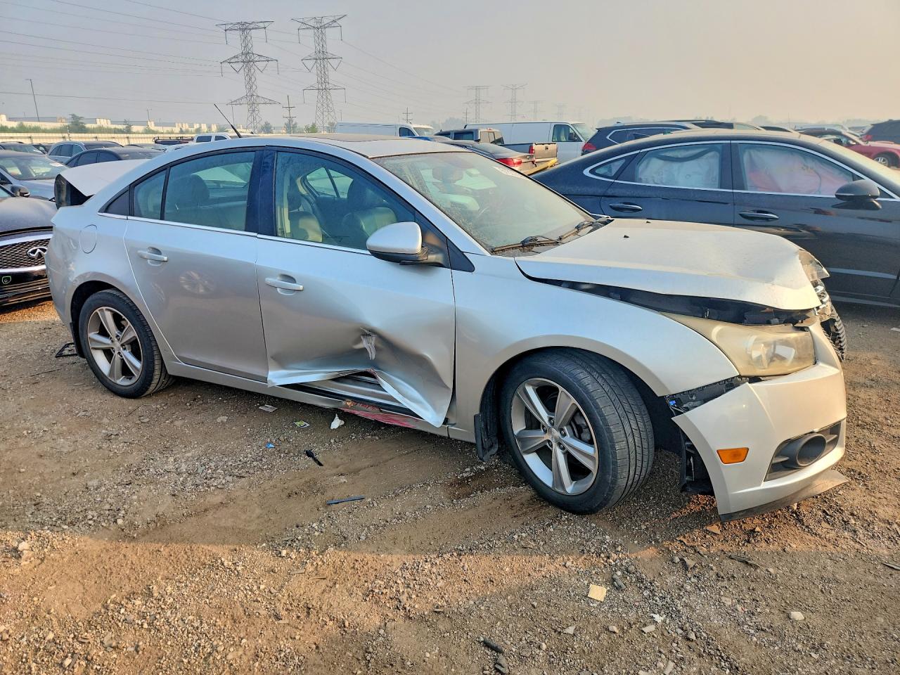2013 Chevrolet Cruze Lt Silver vin: 1G1PE5SB0D7288040