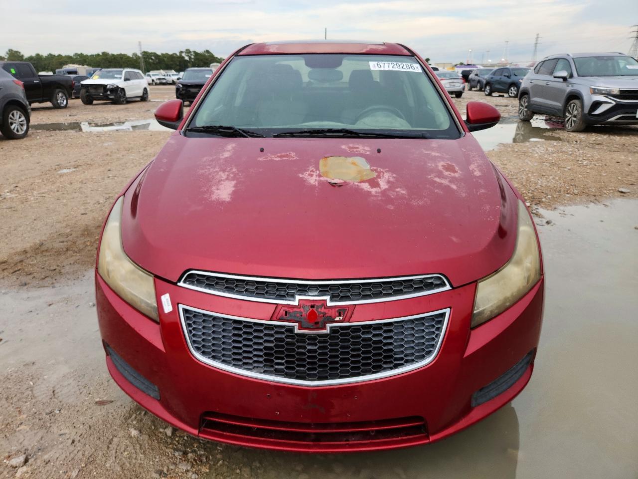 2014 Chevrolet Cruze Lt Burgundy vin: 1G1PE5SB0E7106399