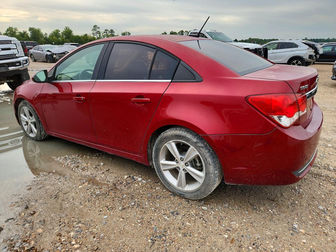 2014 Chevrolet Cruze Lt Burgundy vin: 1G1PE5SB0E7106399