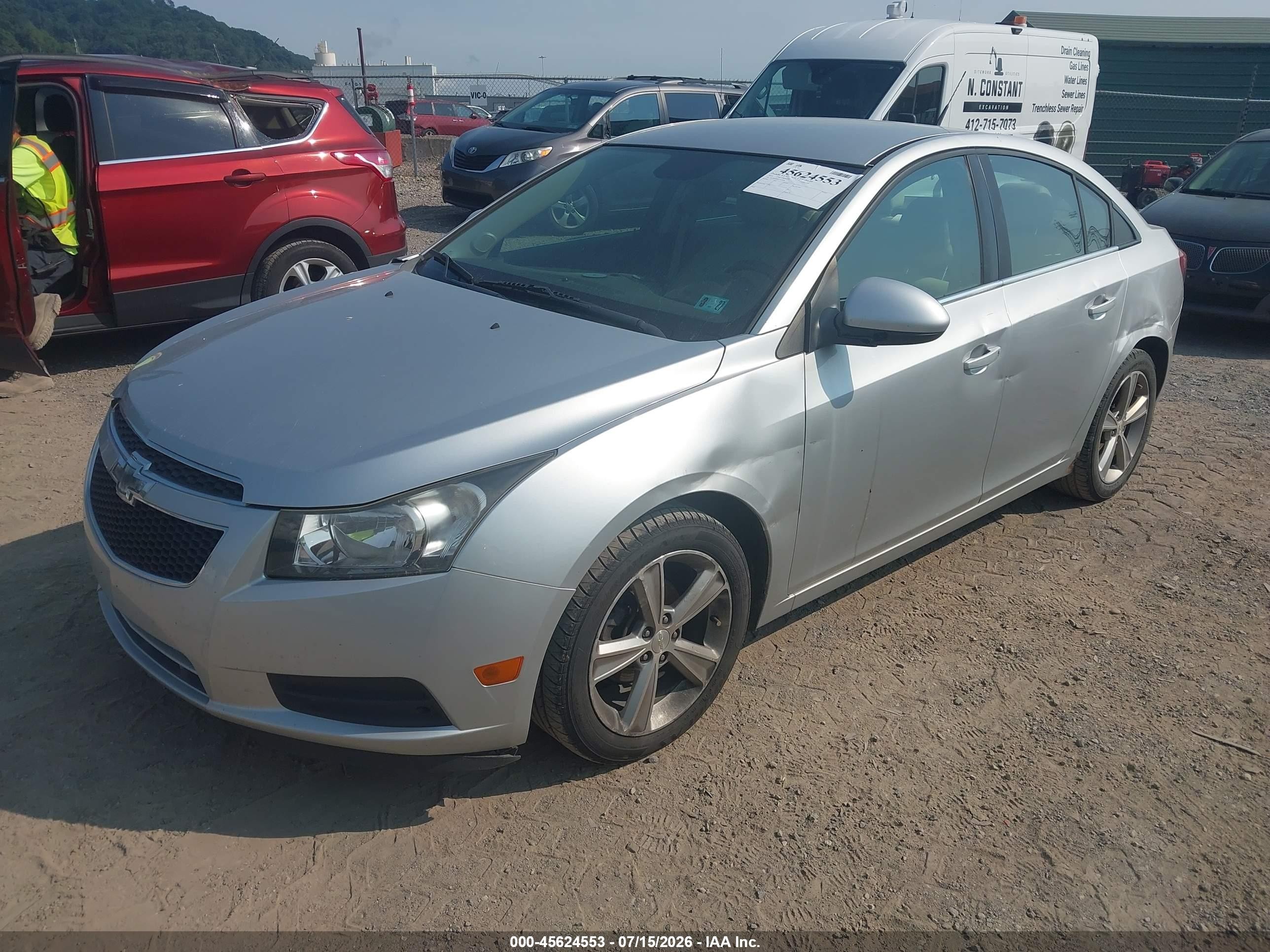 2014 Chevrolet Cruze 2lt Auto Silver vin: 1G1PE5SB0E7335696