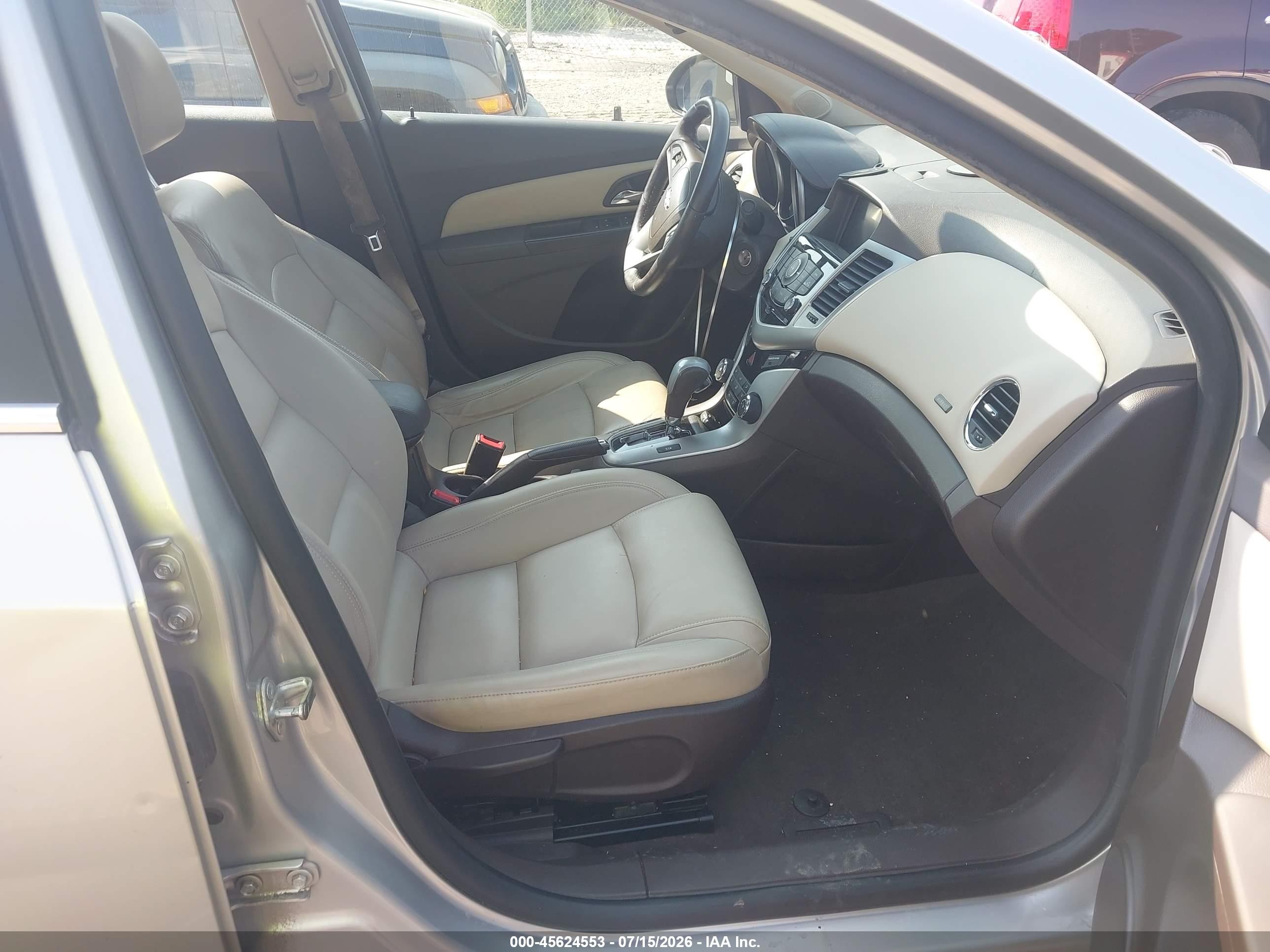 2014 Chevrolet Cruze 2lt Auto Silver vin: 1G1PE5SB0E7335696