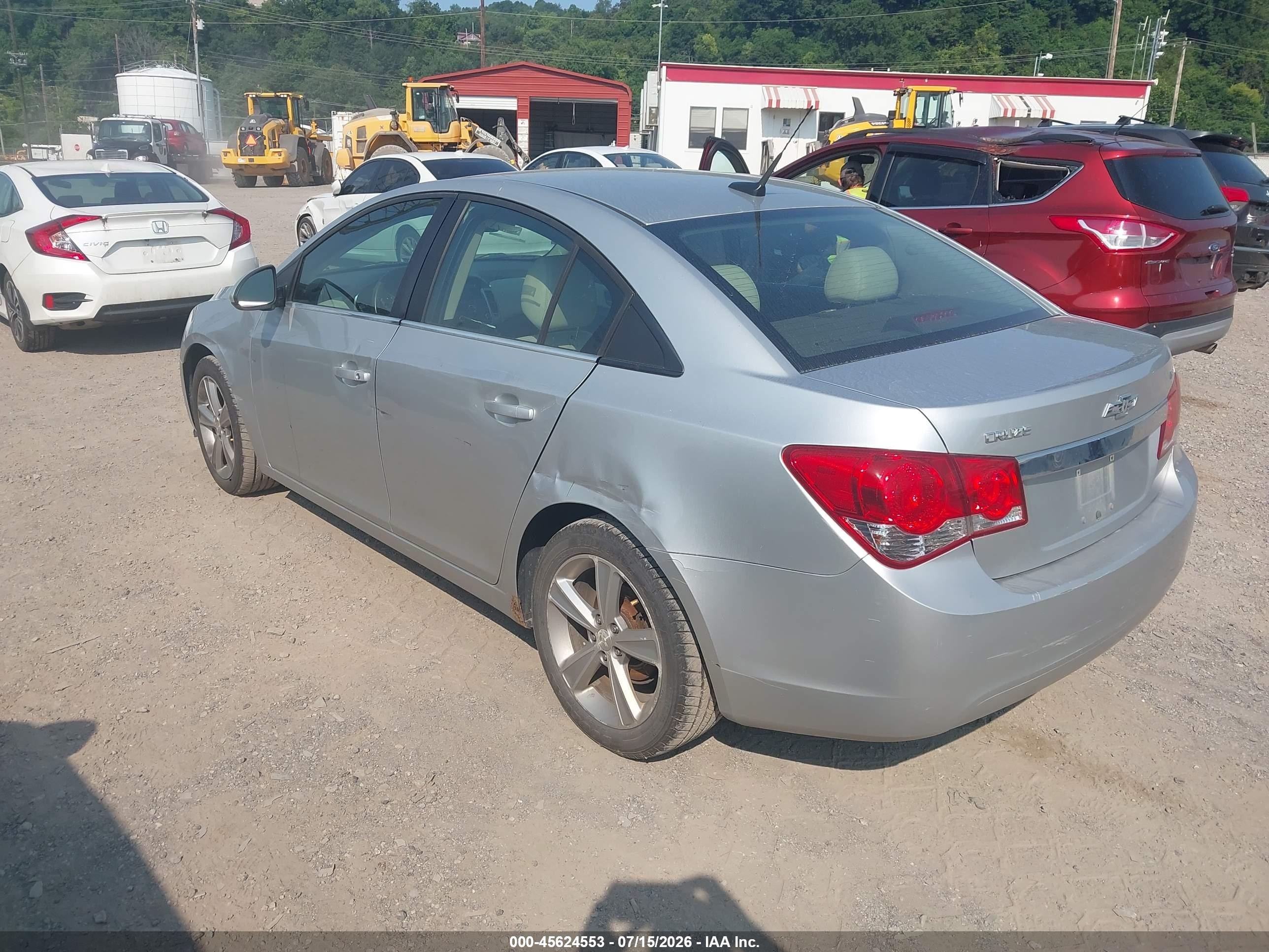2014 Chevrolet Cruze 2lt Auto Silver vin: 1G1PE5SB0E7335696
