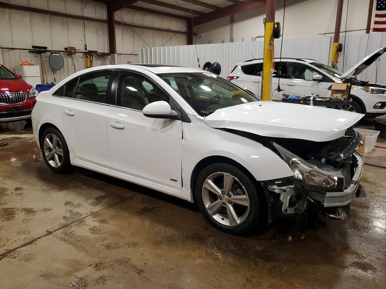 2014 Chevrolet Cruze Lt White vin: 1G1PE5SB0E7449486