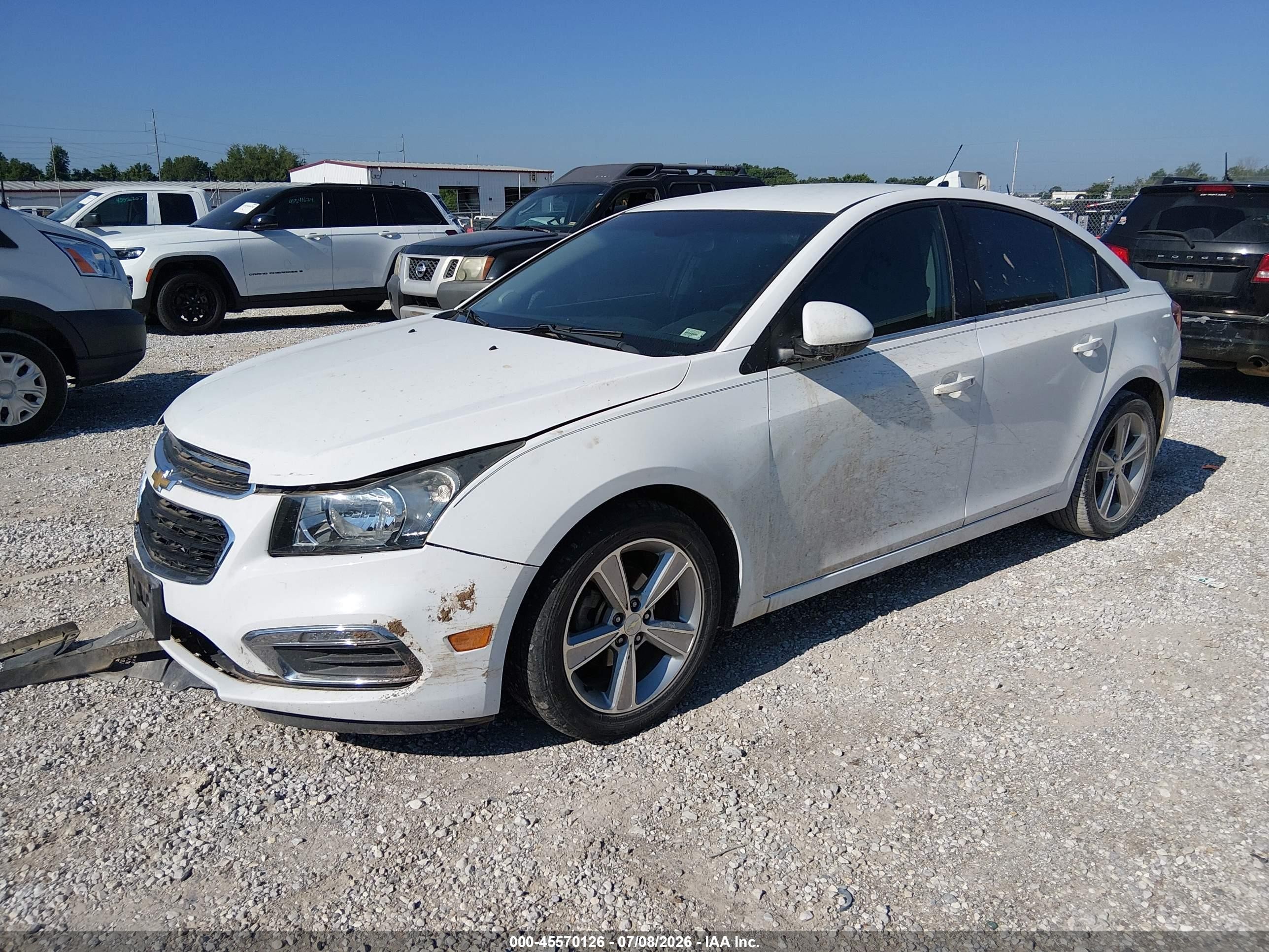 2015 Chevrolet Cruze 2lt Auto White vin: 1G1PE5SB0F7142708