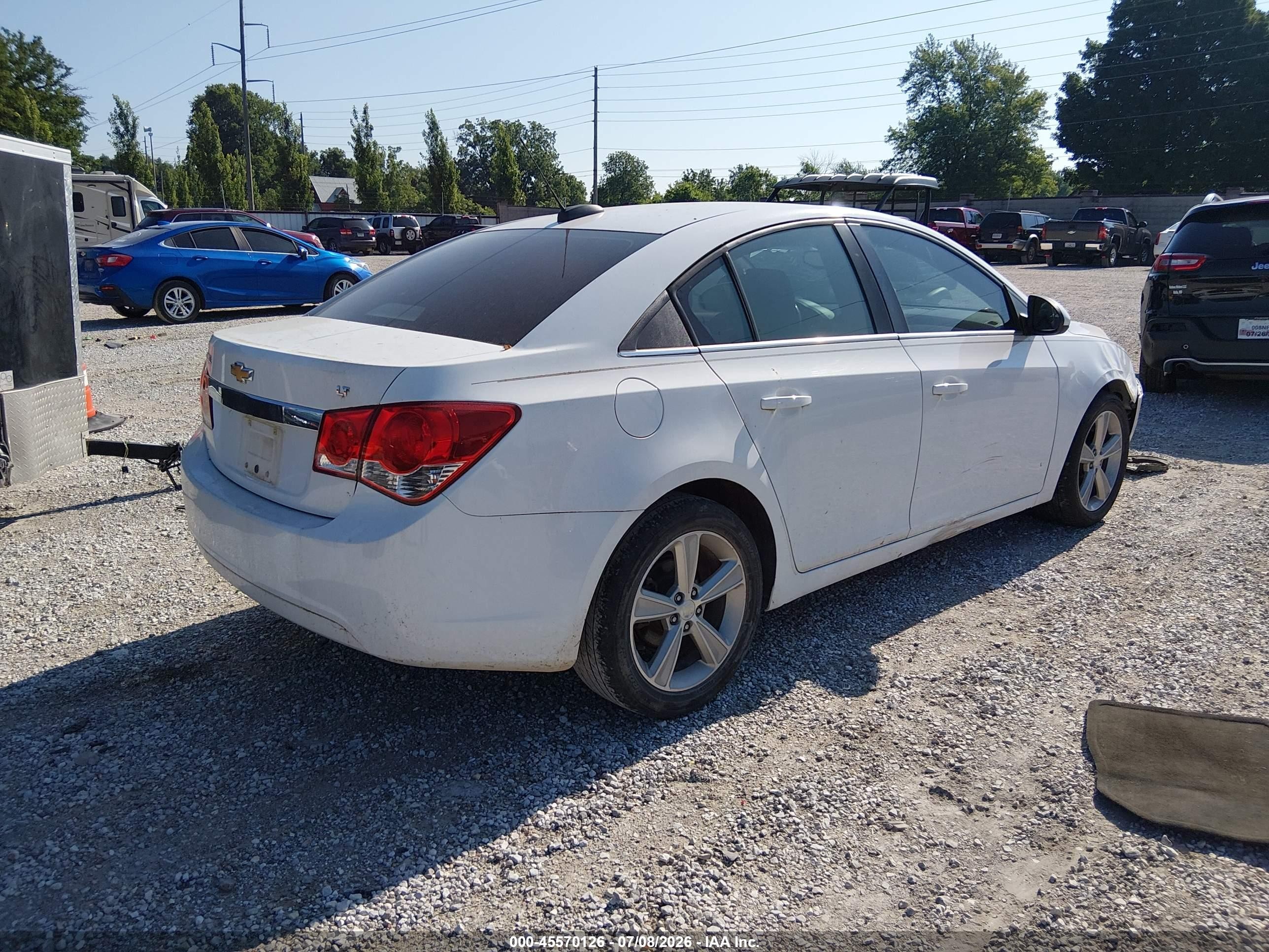 2015 Chevrolet Cruze 2lt Auto White vin: 1G1PE5SB0F7142708