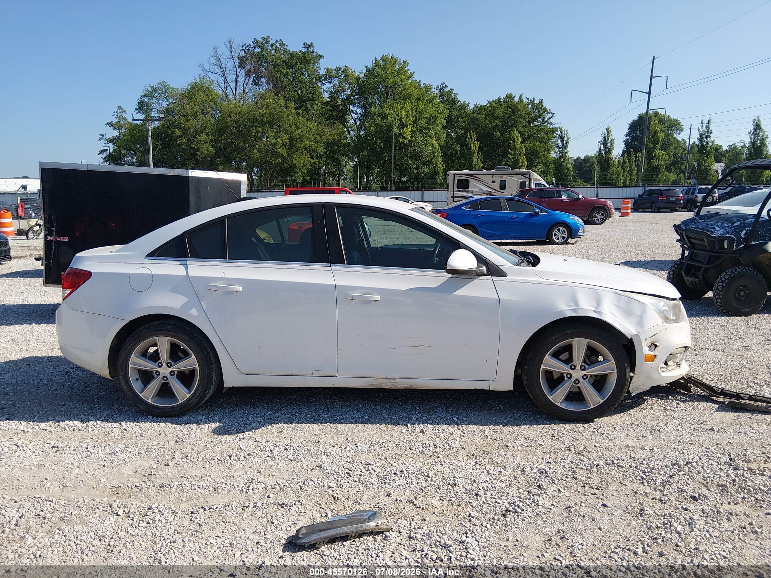 2015 Chevrolet Cruze 2lt Auto White vin: 1G1PE5SB0F7142708
