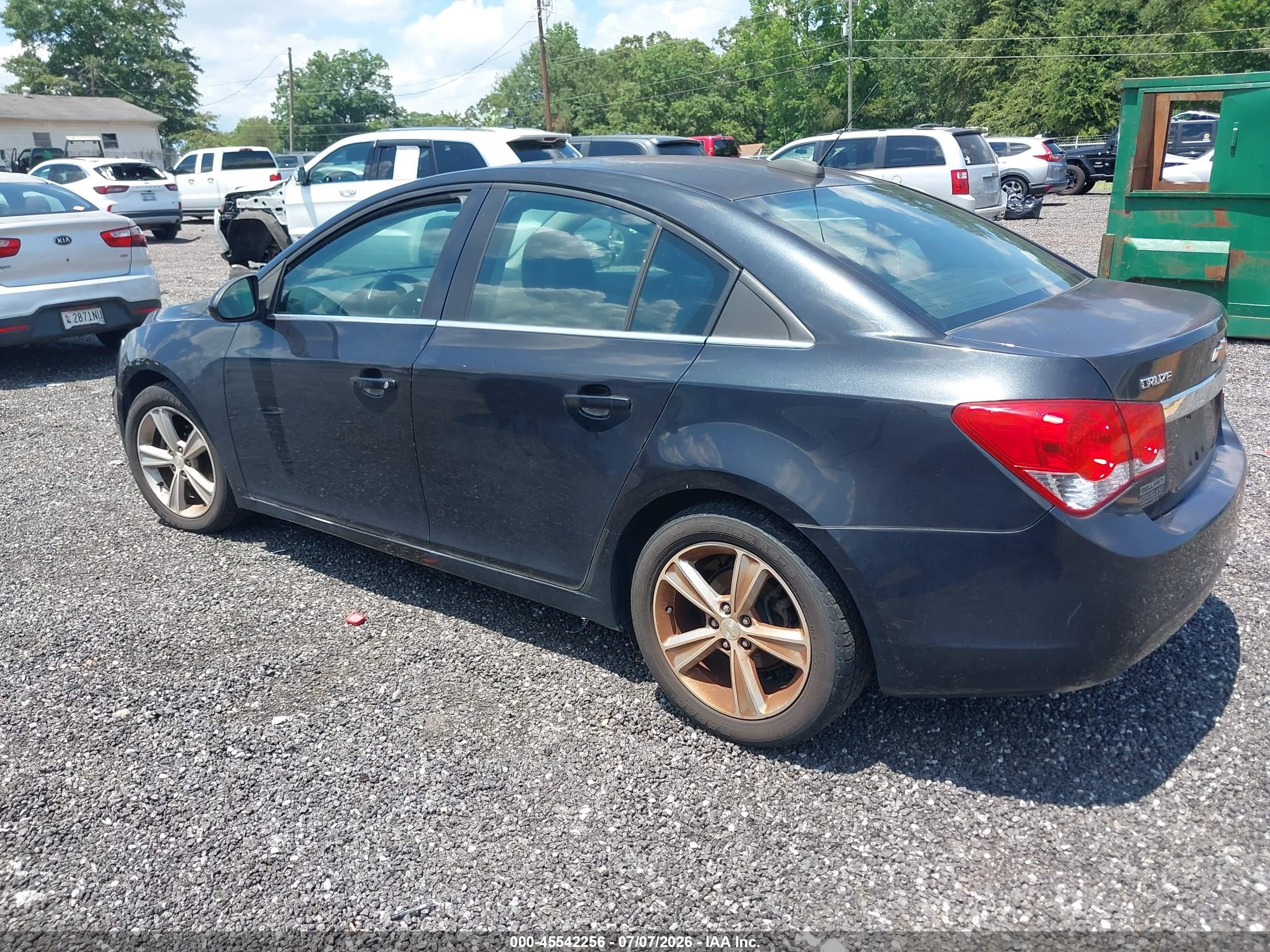 2015 Chevrolet Cruze 2lt Auto Черный vin: 1G1PE5SB0F7165714