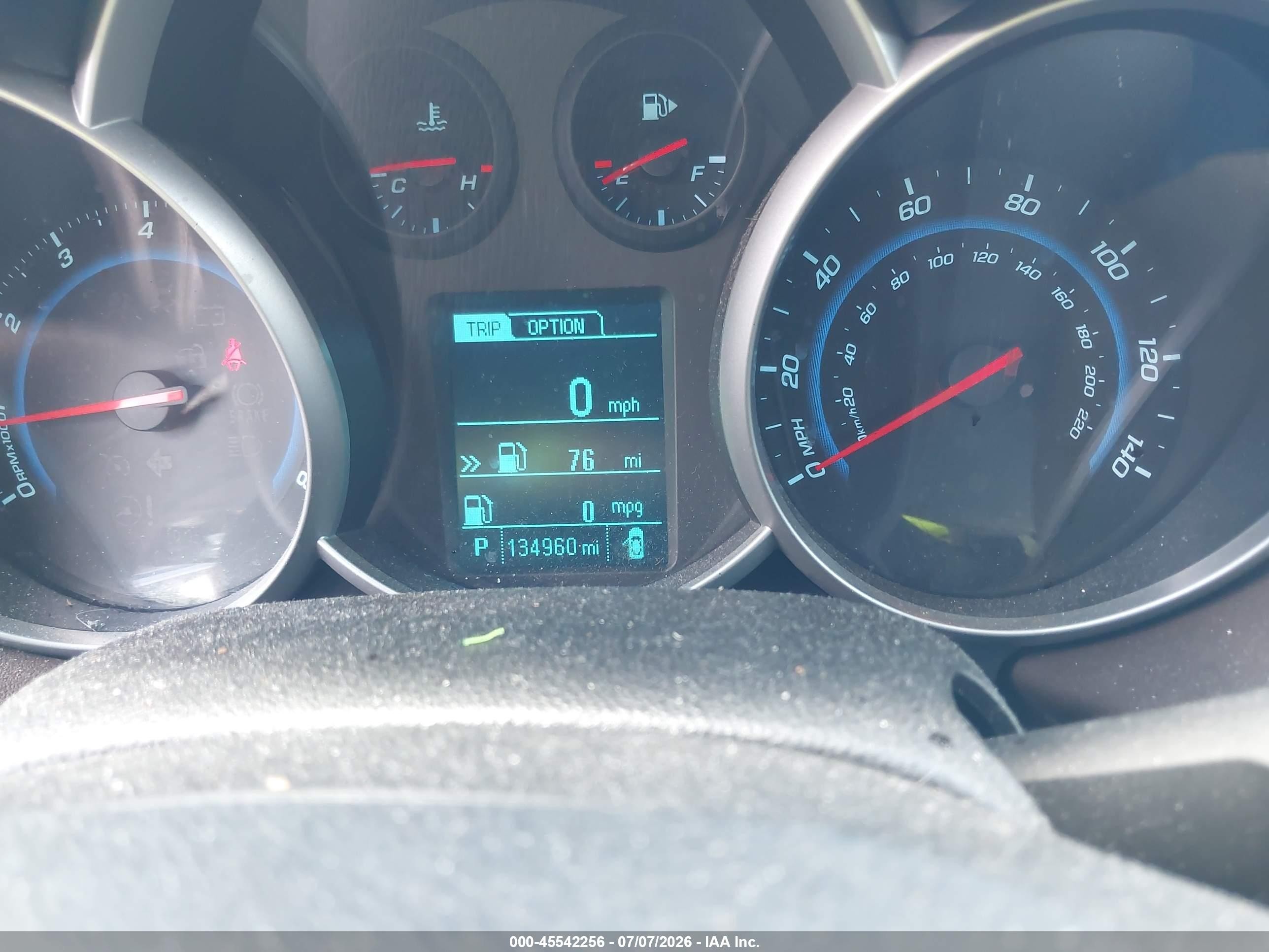 2015 Chevrolet Cruze 2lt Auto Черный vin: 1G1PE5SB0F7165714