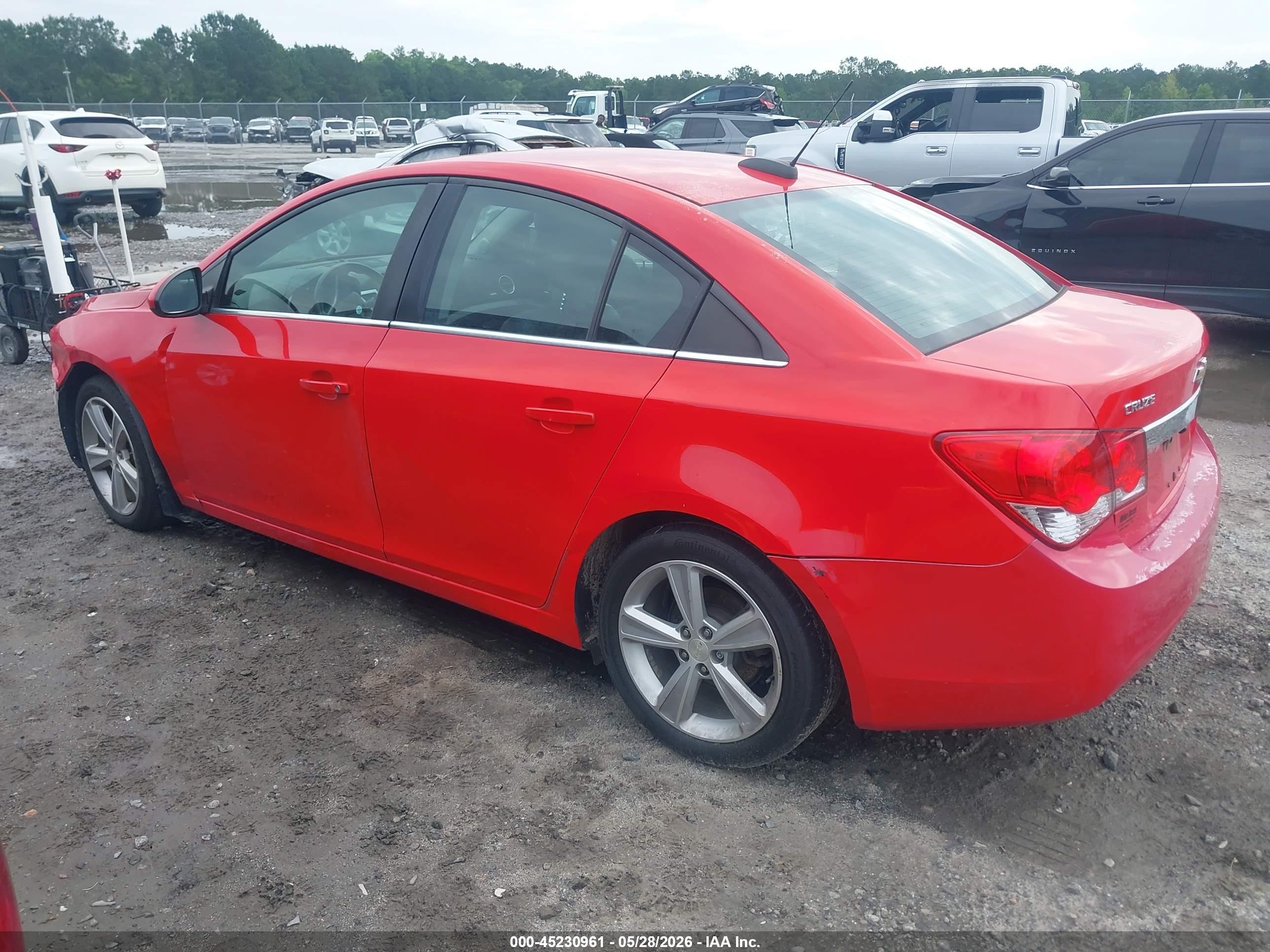 2015 Chevrolet Cruze 2lt Auto Red vin: 1G1PE5SB0F7179595
