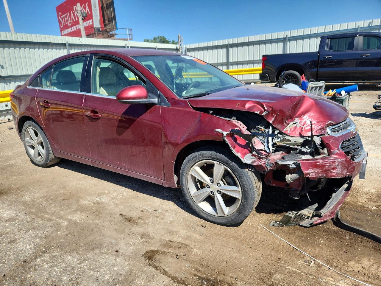 2015 Chevrolet Cruze Lt Burgundy vin: 1G1PE5SB0F7184800