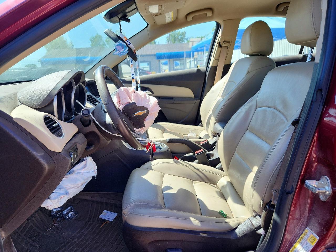 2015 Chevrolet Cruze Lt Burgundy vin: 1G1PE5SB0F7184800