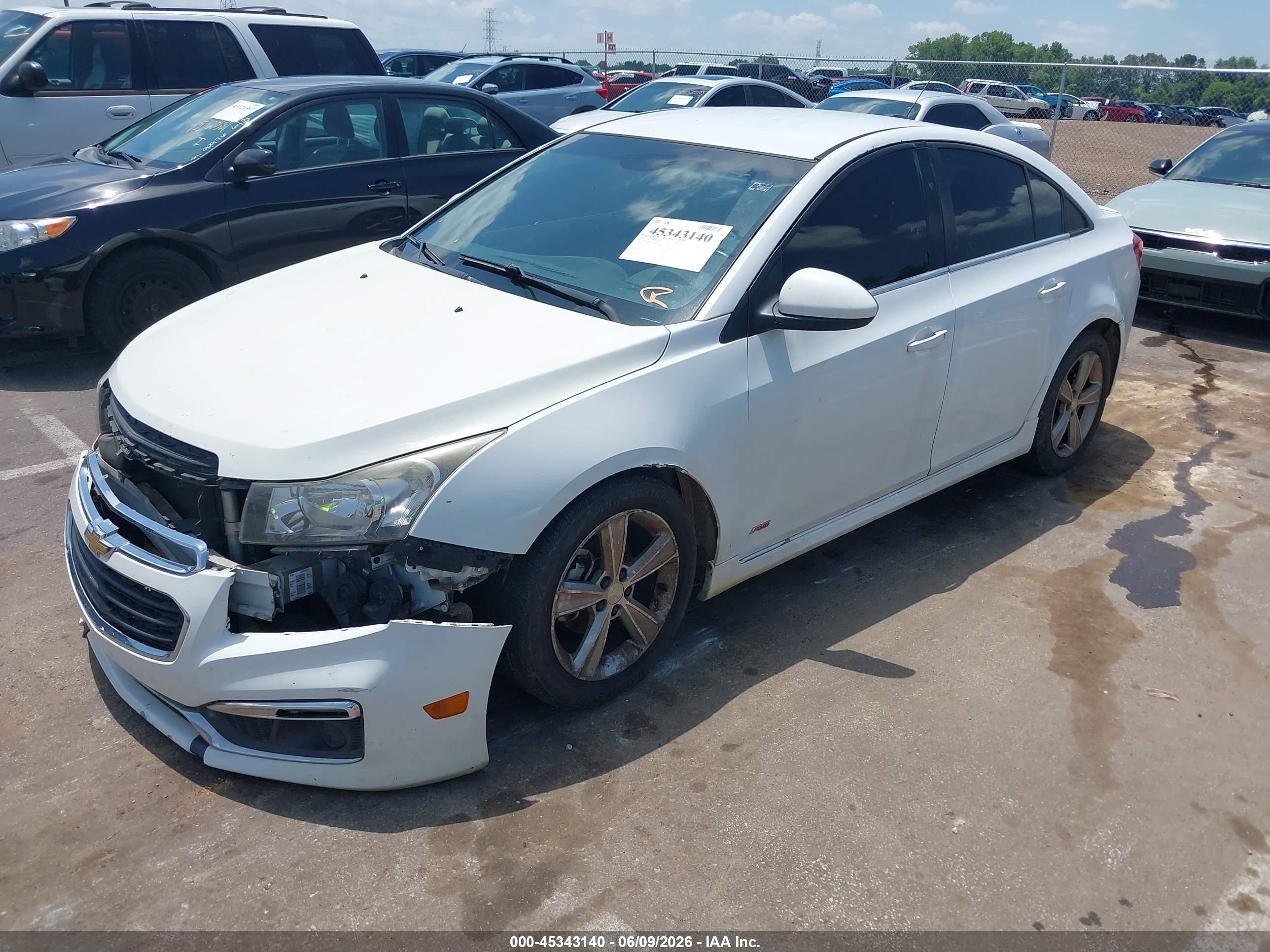 2015 Chevrolet Cruze 2lt Auto Белый vin: 1G1PE5SB0F7225104
