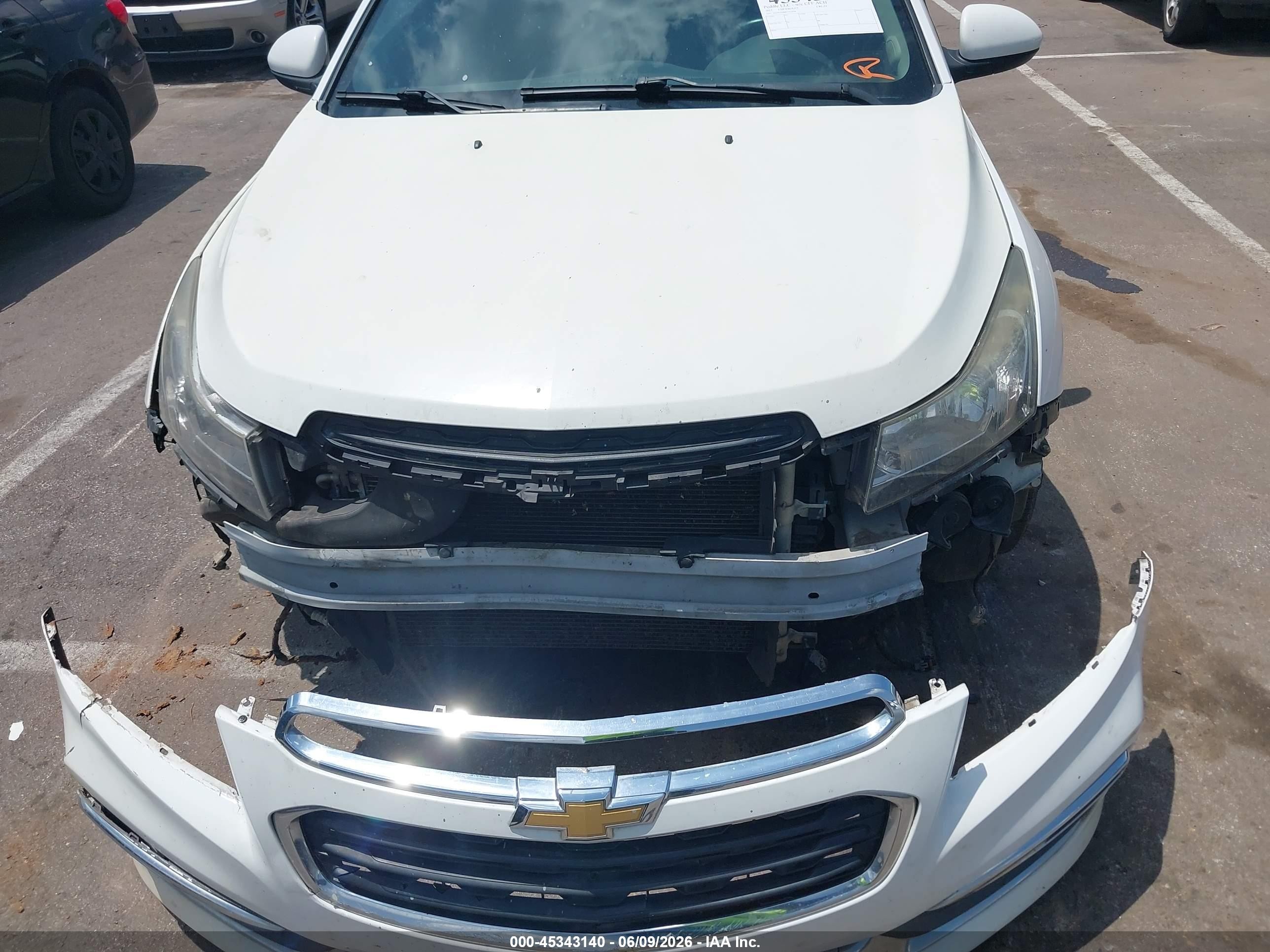 2015 Chevrolet Cruze 2lt Auto Белый vin: 1G1PE5SB0F7225104