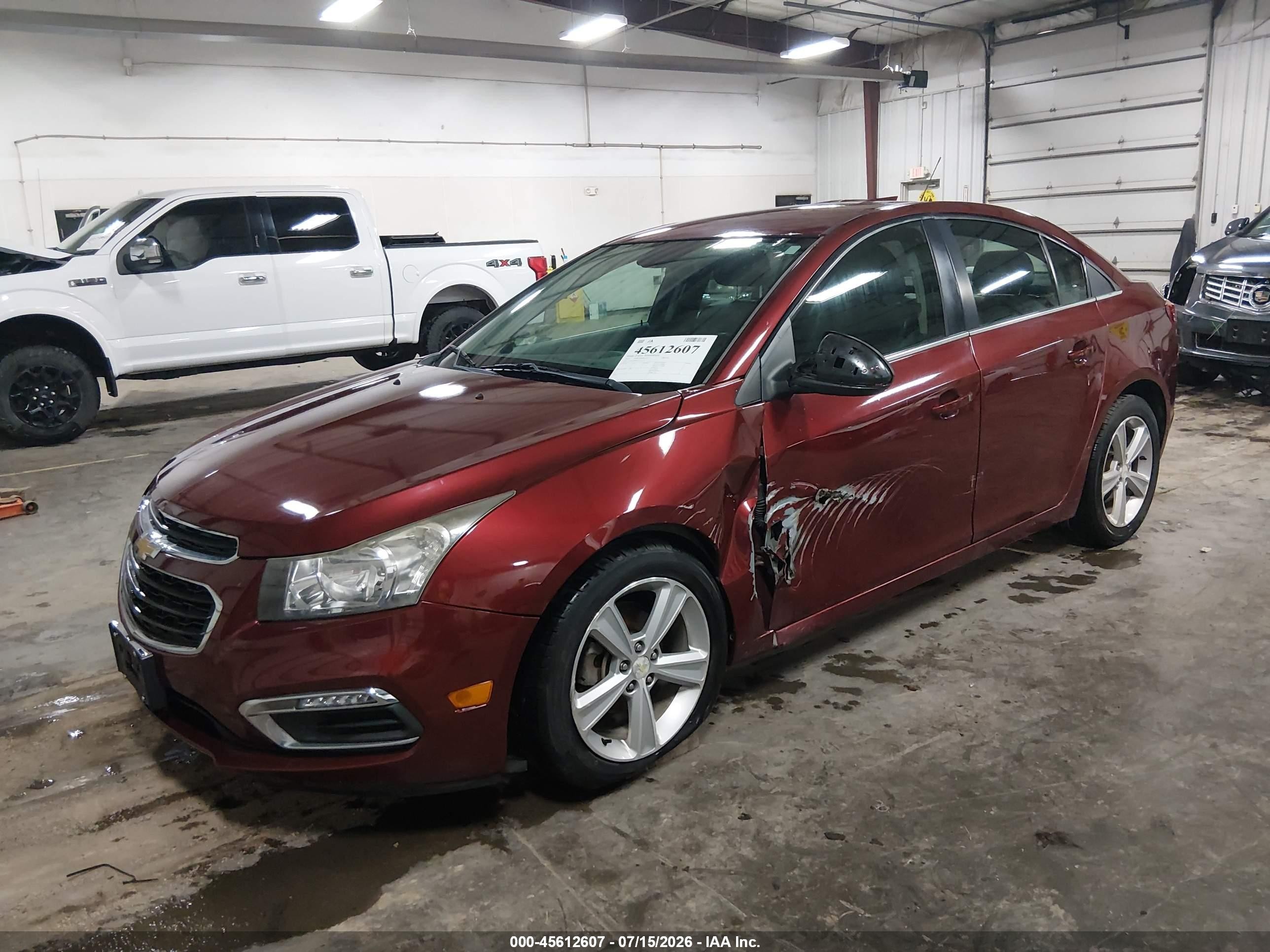 2015 Chevrolet Cruze 2lt Auto Red vin: 1G1PE5SB0F7232523