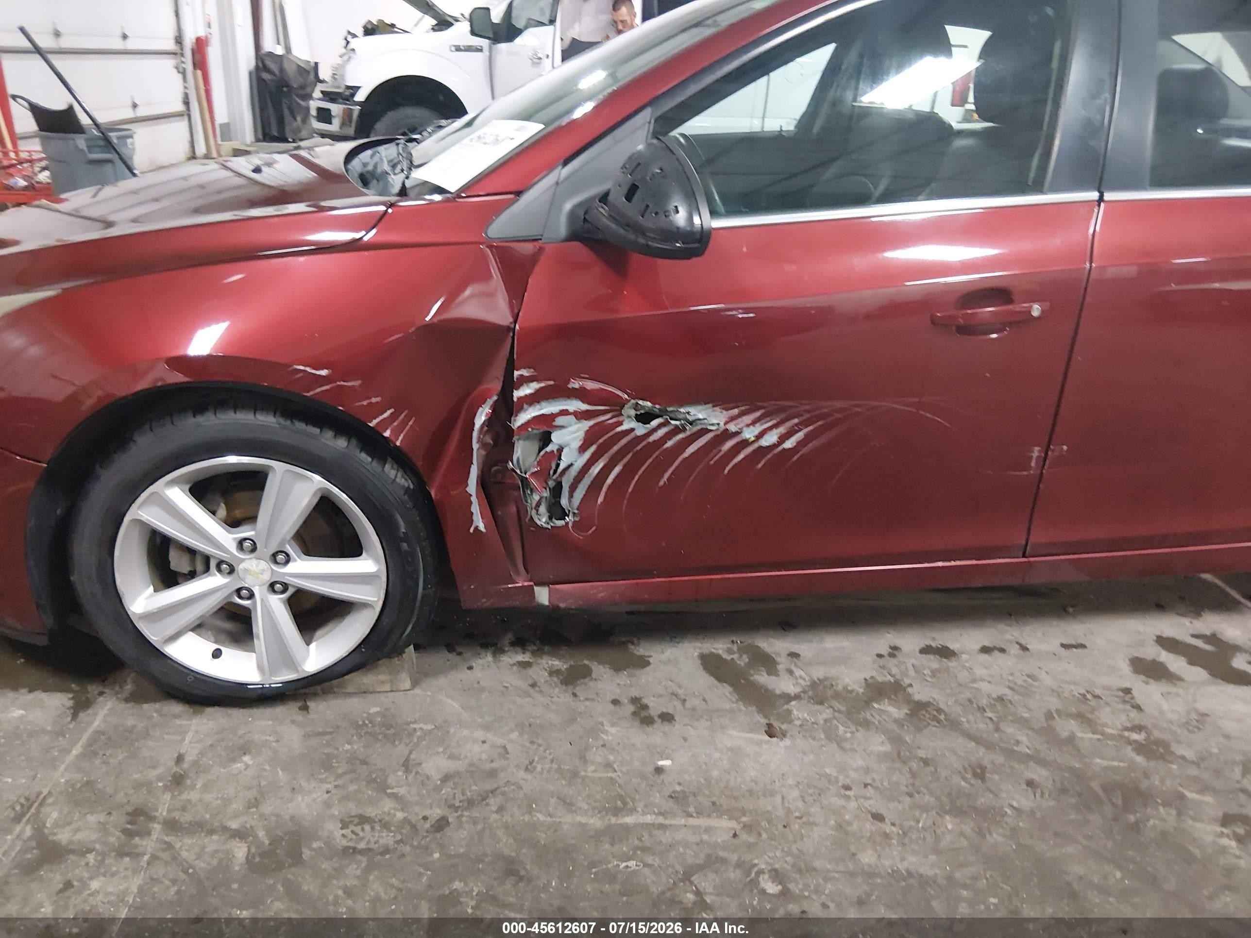 2015 Chevrolet Cruze 2lt Auto Red vin: 1G1PE5SB0F7232523