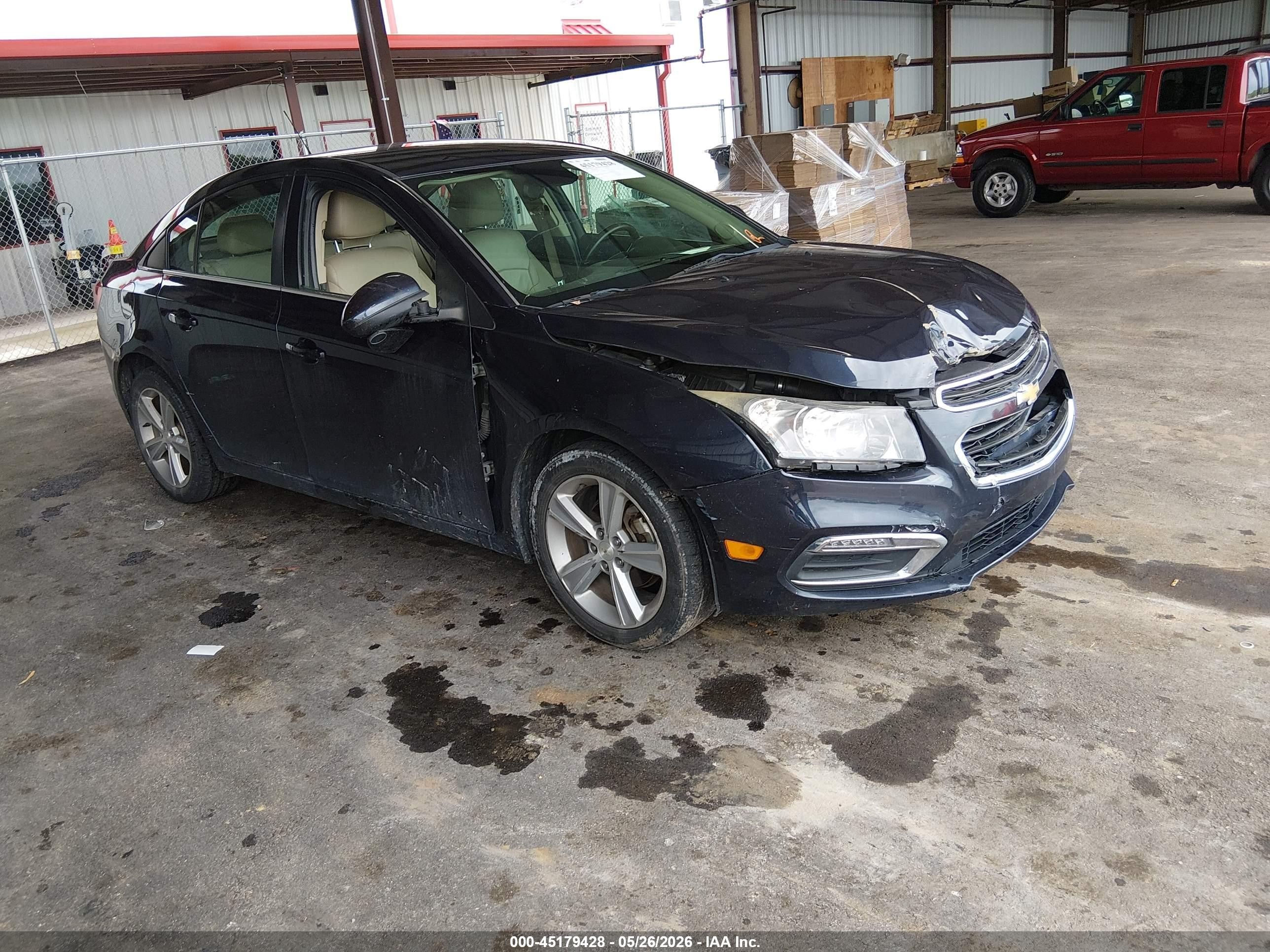 2015 Chevrolet Cruze 2lt Auto Blue vin: 1G1PE5SB0F7235518