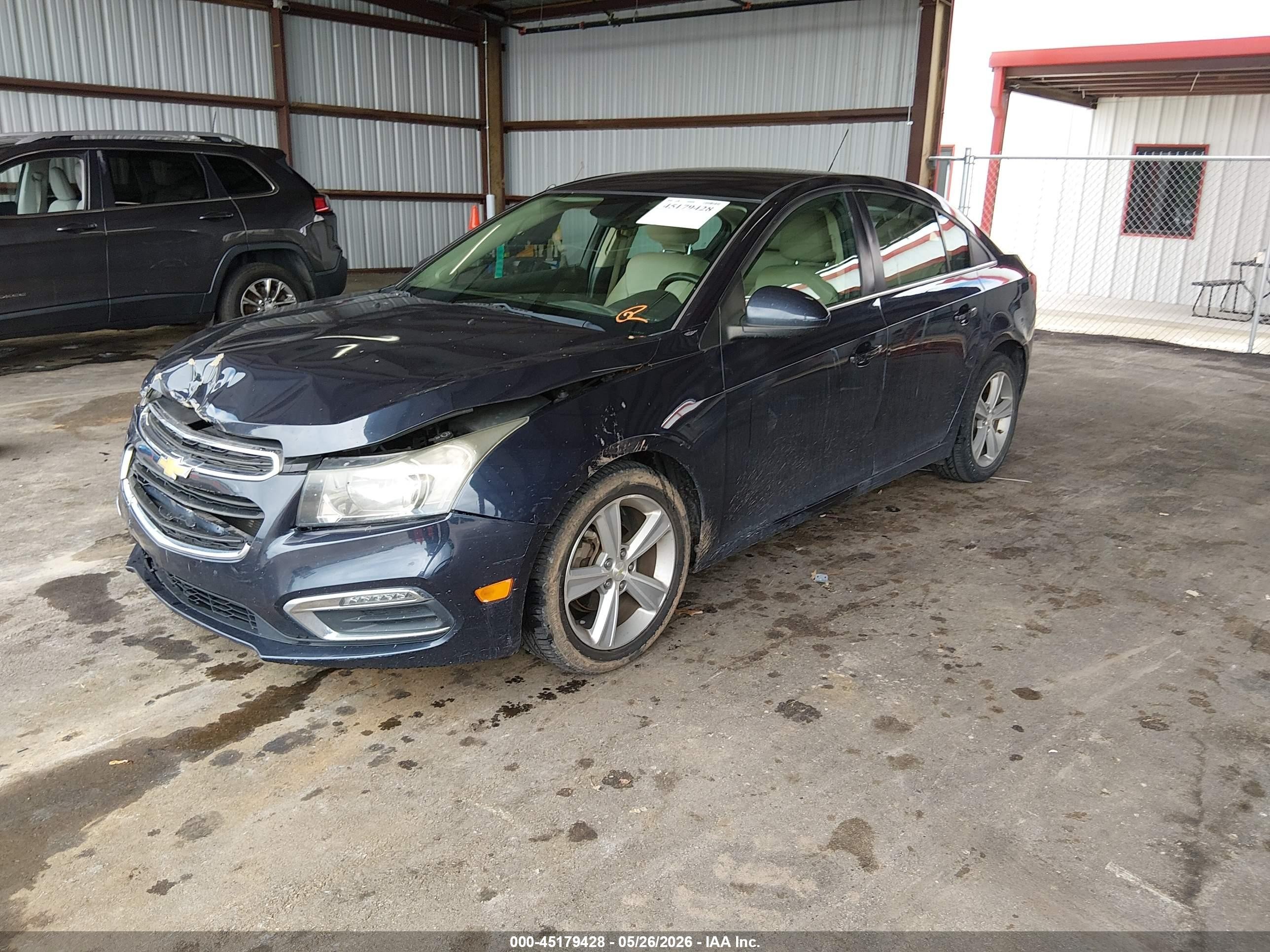 2015 Chevrolet Cruze 2lt Auto Blue vin: 1G1PE5SB0F7235518