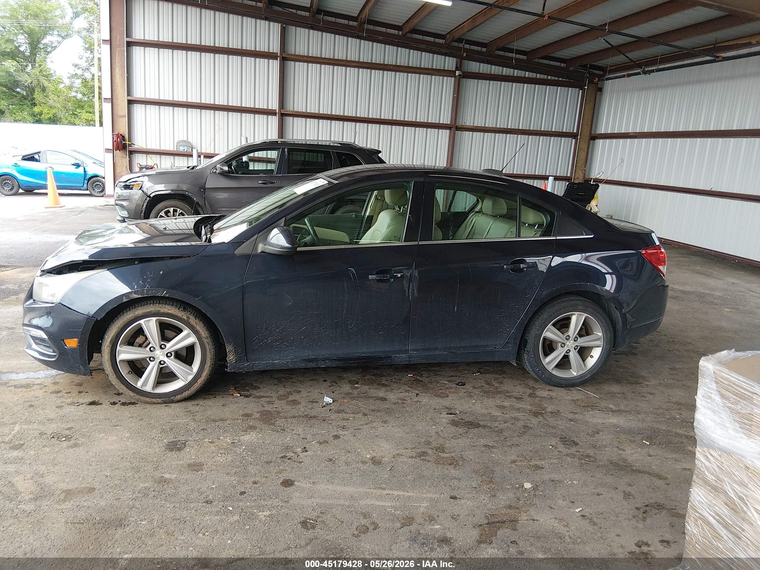 2015 Chevrolet Cruze 2lt Auto Blue vin: 1G1PE5SB0F7235518